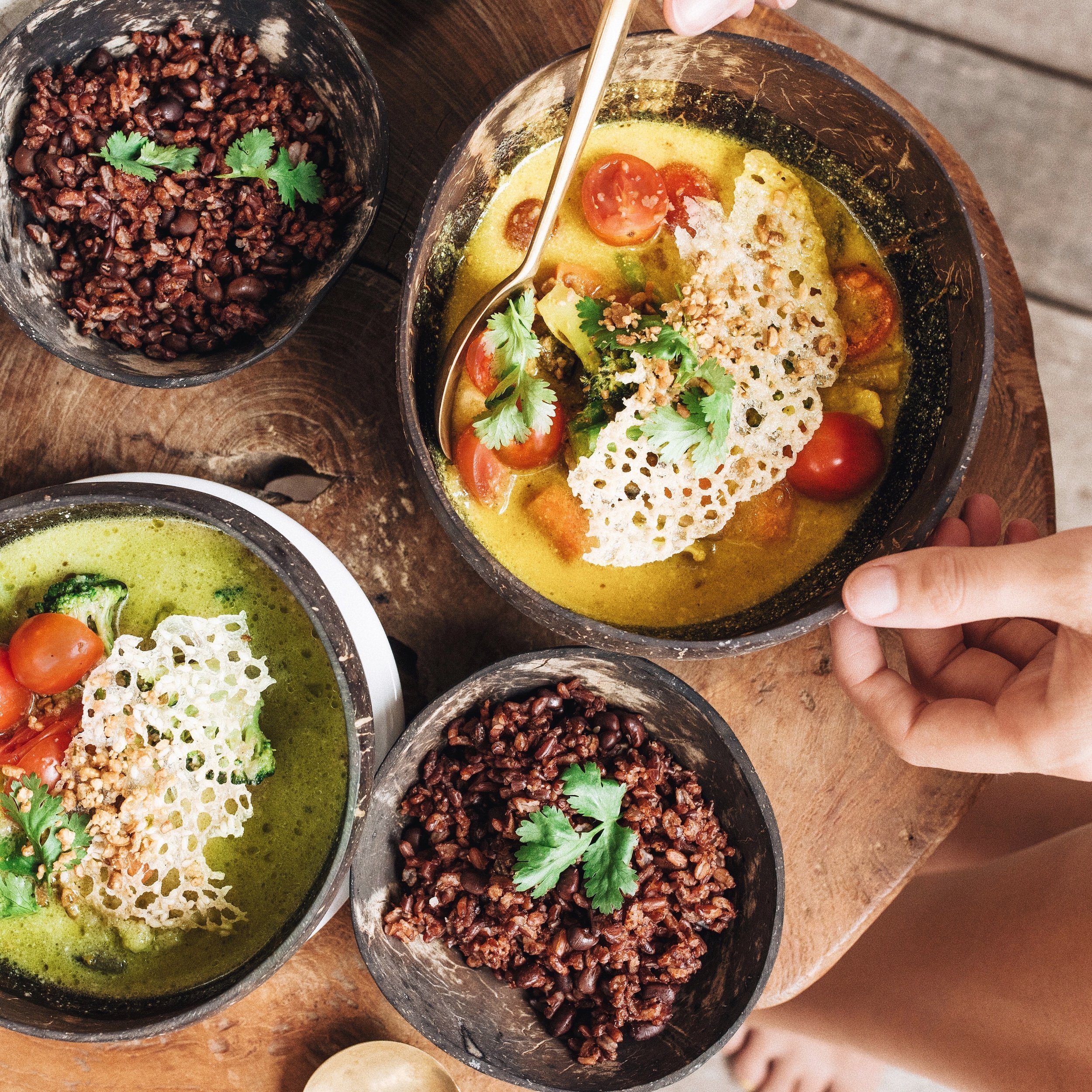 I love curries, this was a green curry and a yellow curry YUM