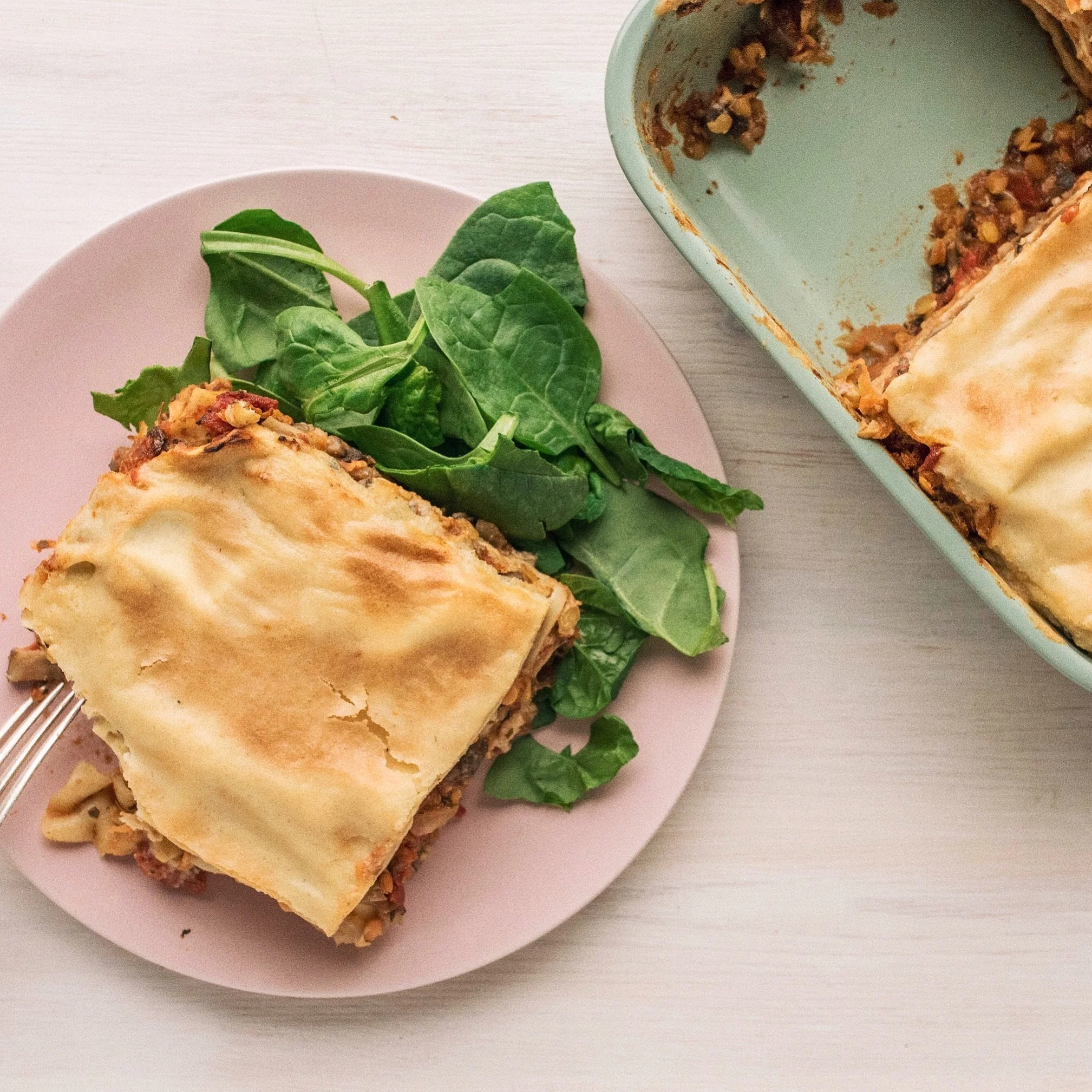 Vegansk Lasagne med Linser