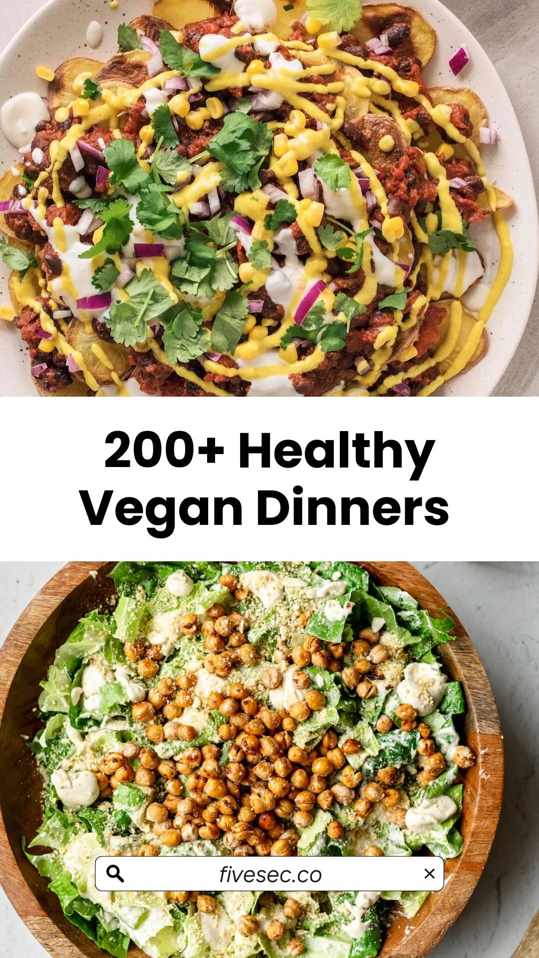 200+ Healthy Vegan Recipes for Dinner — FIVESEC HEALTH | Healthy Plant