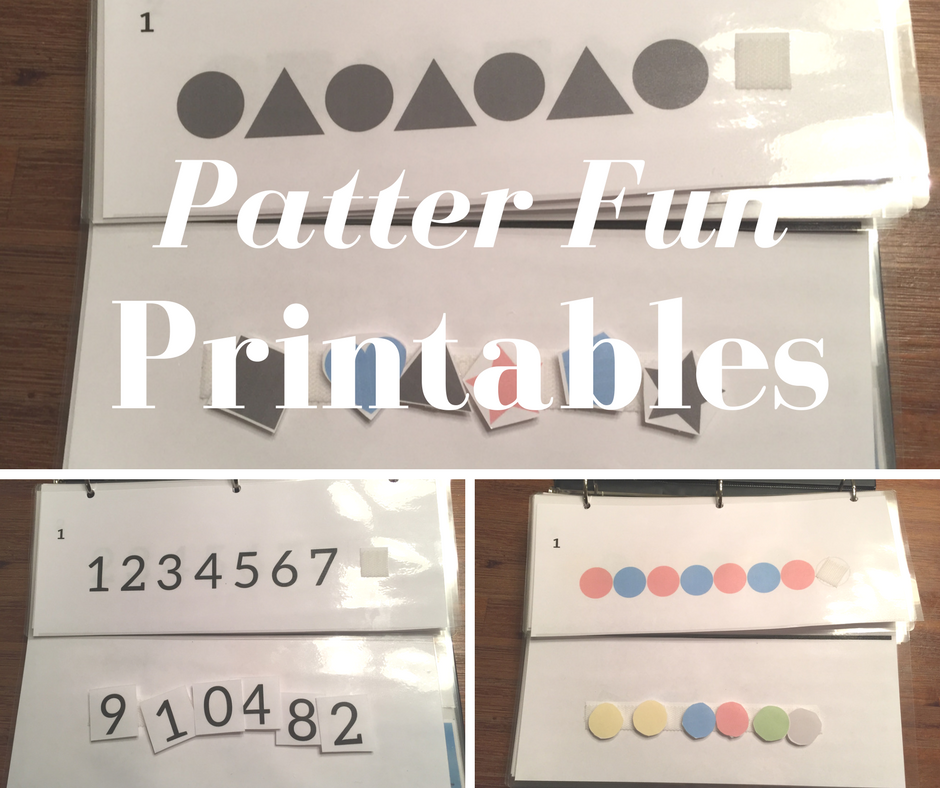 Pattern Fun Binder Pages