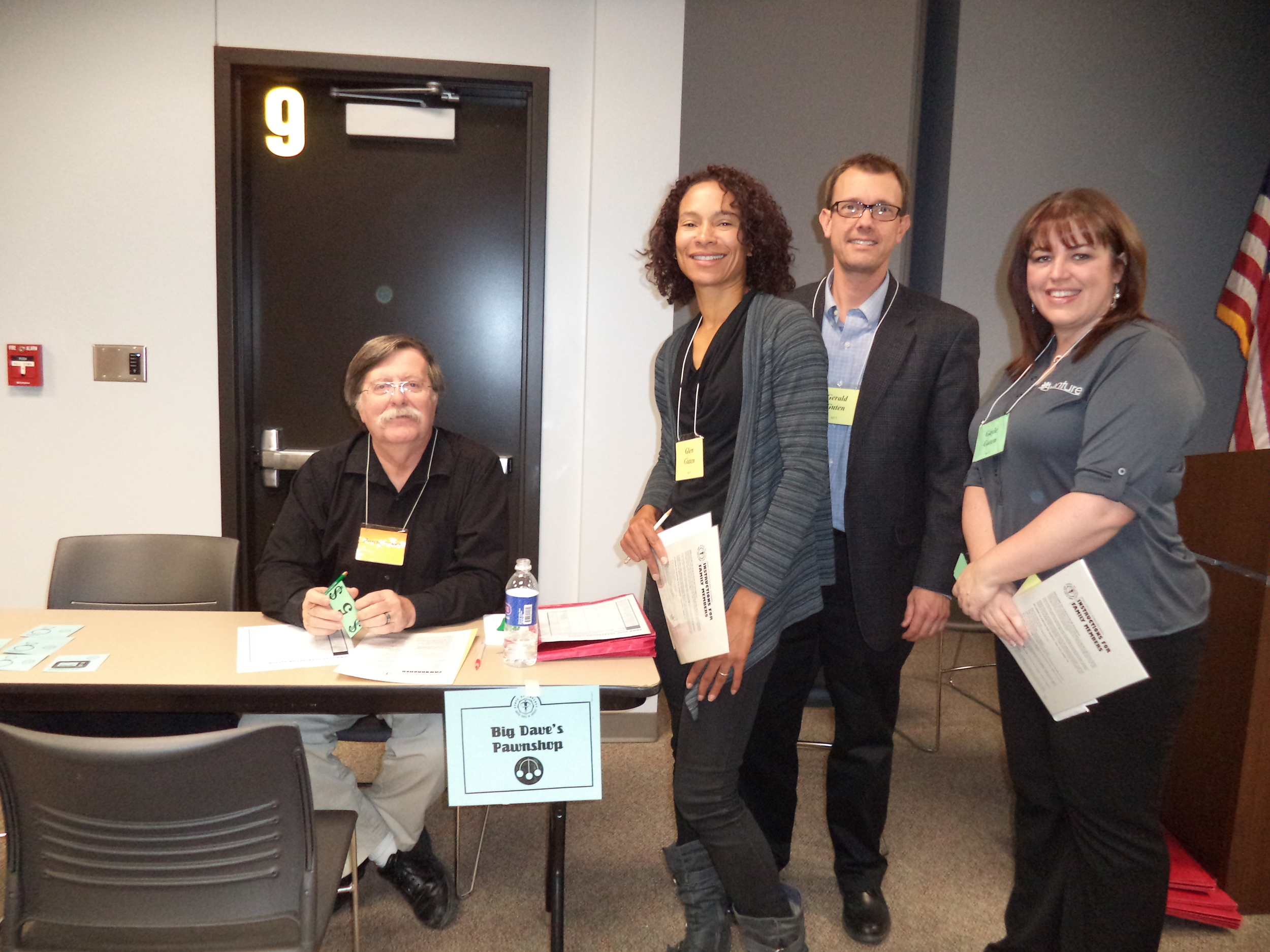 Poverty Simulation-Pawnshop-Dave Mixdorf, Denise, Ryan, Sara.JPG