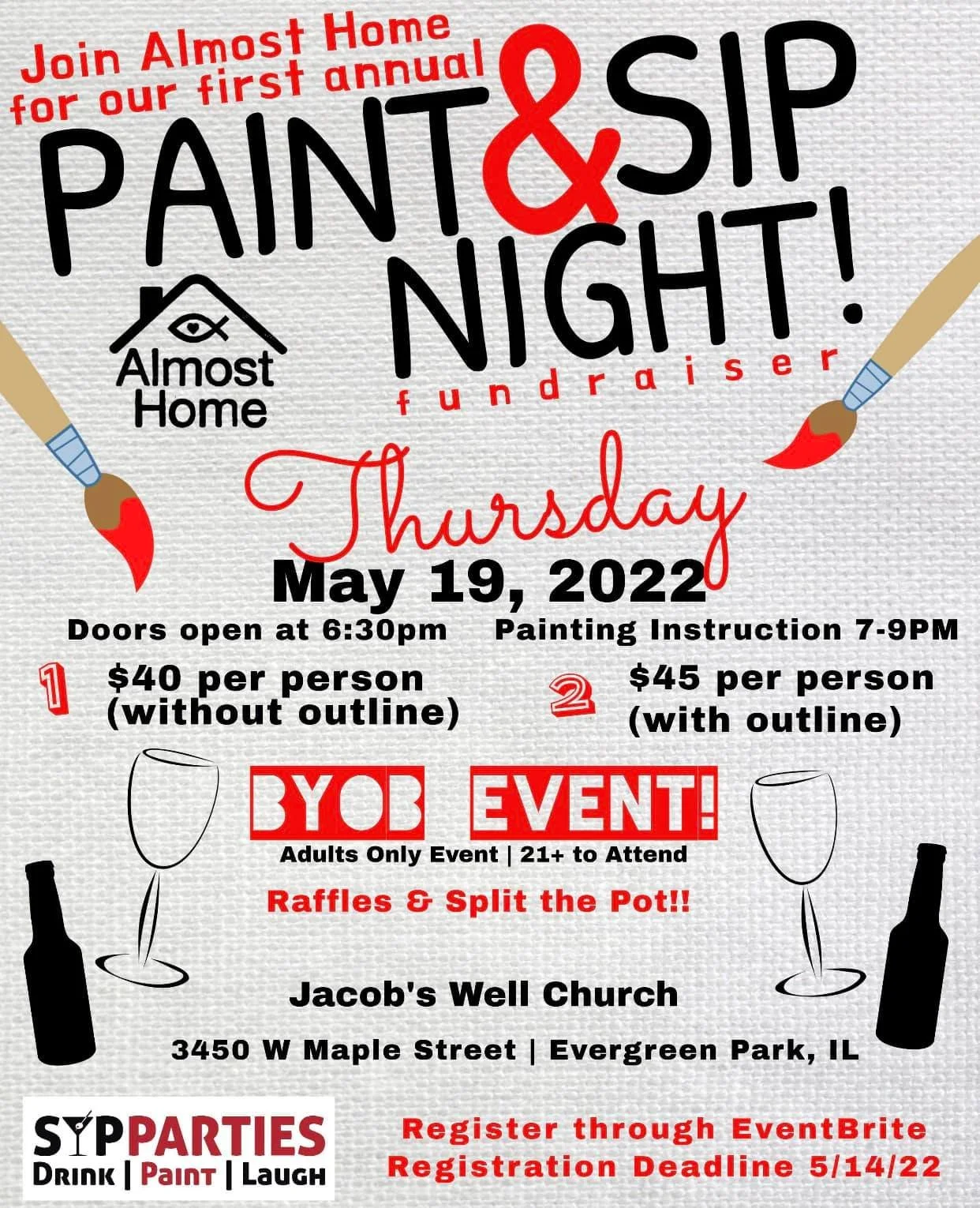 Paint &amp; Sip FUNdraiser