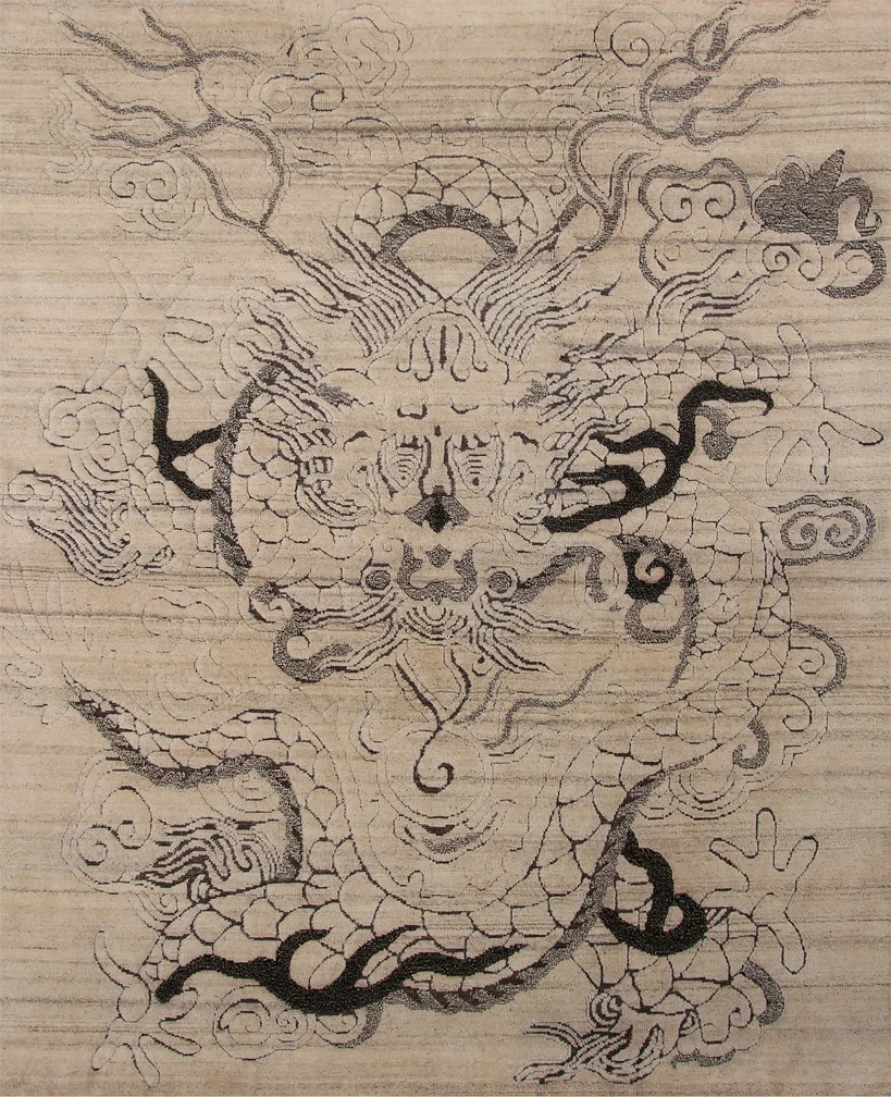 Asian Dragon Area Rug MR801