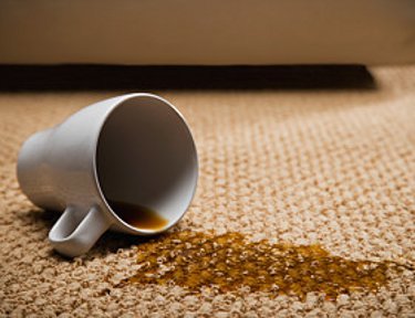 "See a spill? Calm down and grab a dry absorbent cloth!"
