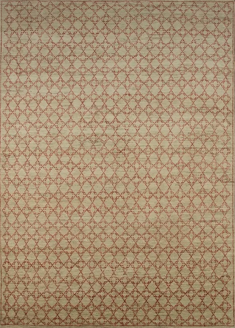 Geometric Khotan Area Rug KH121E