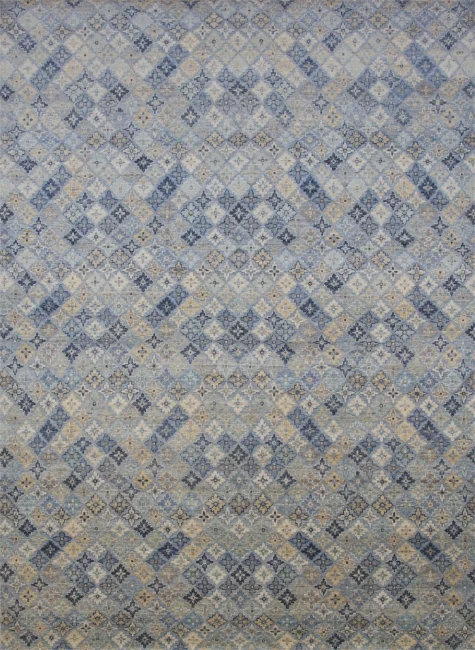 Geometric Khotan Area Rug KH173