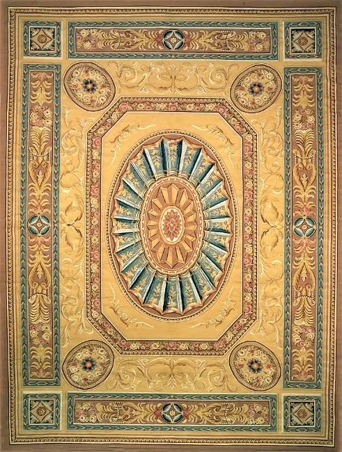 Aubusson Area Rug 5086