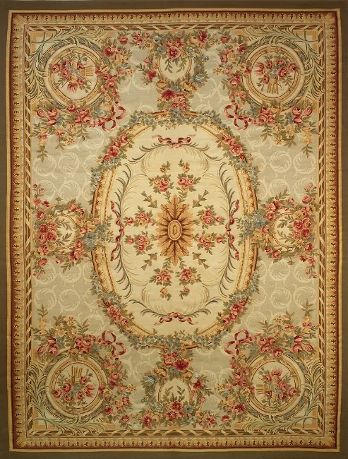 Aubusson Area Rug 5091