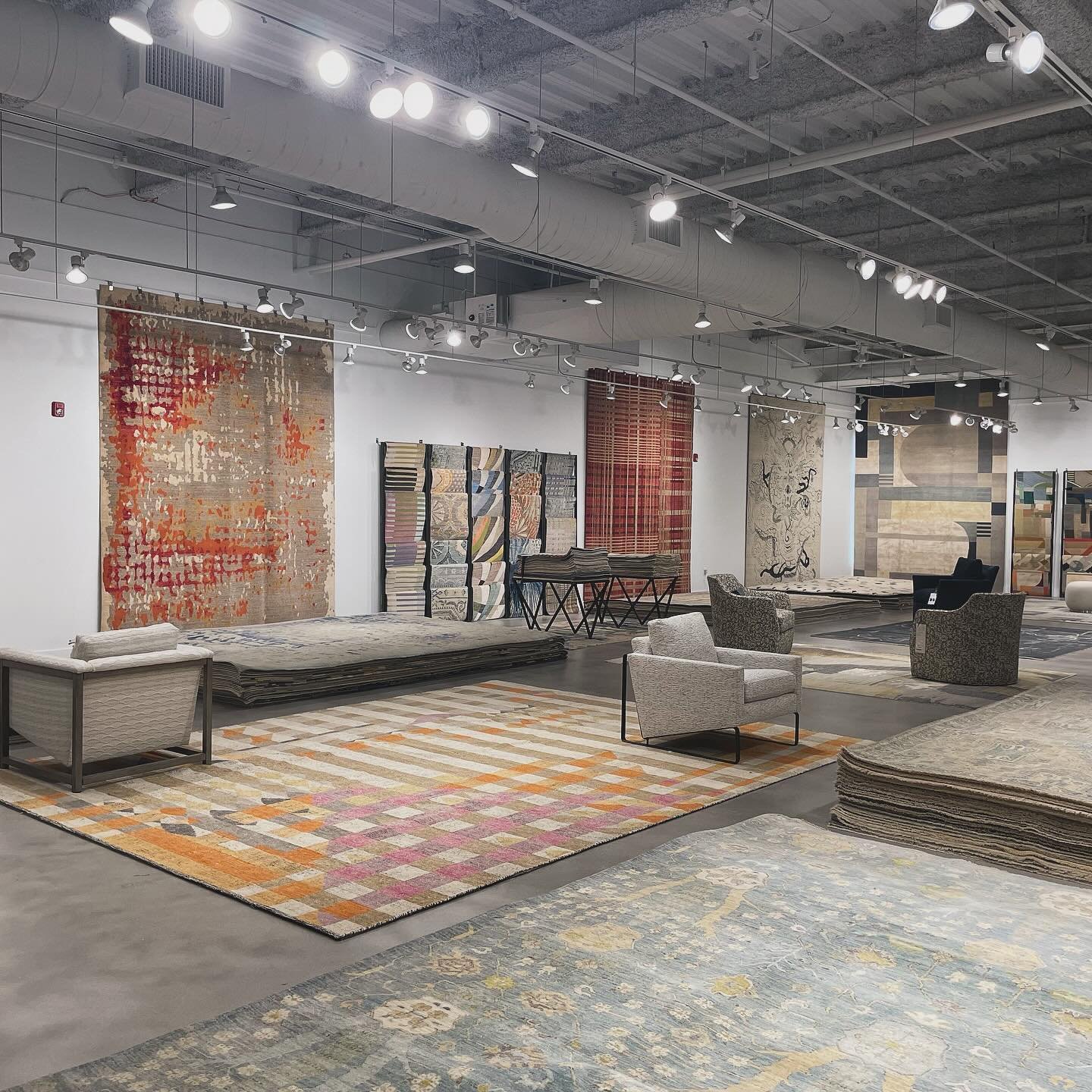 Day 2 at @hpmkt. Don&rsquo;t miss out on exclusive rugs ranging from our beloved collections like our Oushak, Khotan, Highland, and many more. Stop by today at 200 Steele building and let us help you find the perfect rug you&rsquo;ve been looking for