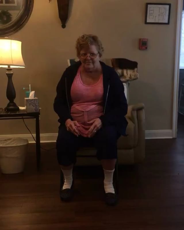 .......WATCH TILL THE END...... Ms.Joyce LOVES to dance- so much so that others that cannot walk get encouraged and want to GET UP too. 👀😱😱 haha! #BECAREFUL