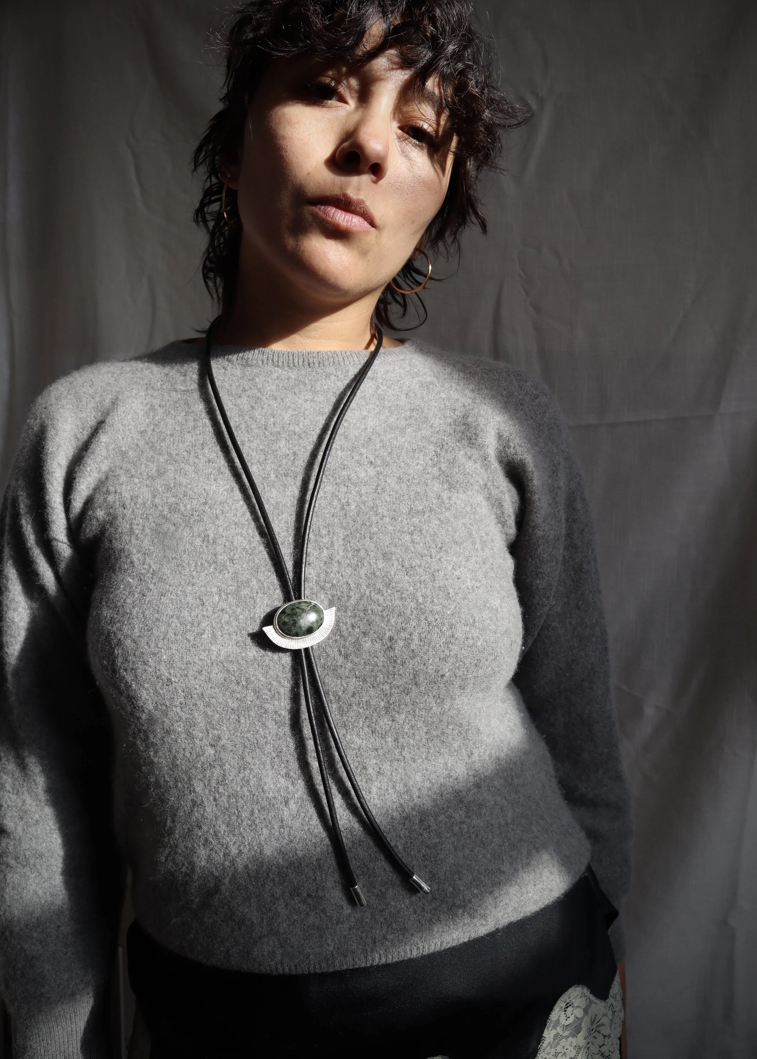 green jasper bolo tie edit Sophie Kissin Jewelry.jpeg