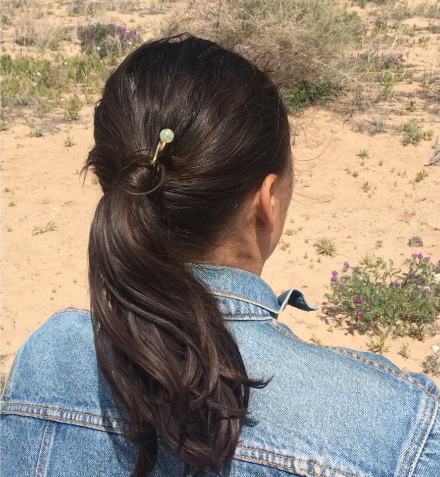 How to Make a Ponytail Hairstyle with a Hair Stick — Sophie Kissin Jewelry