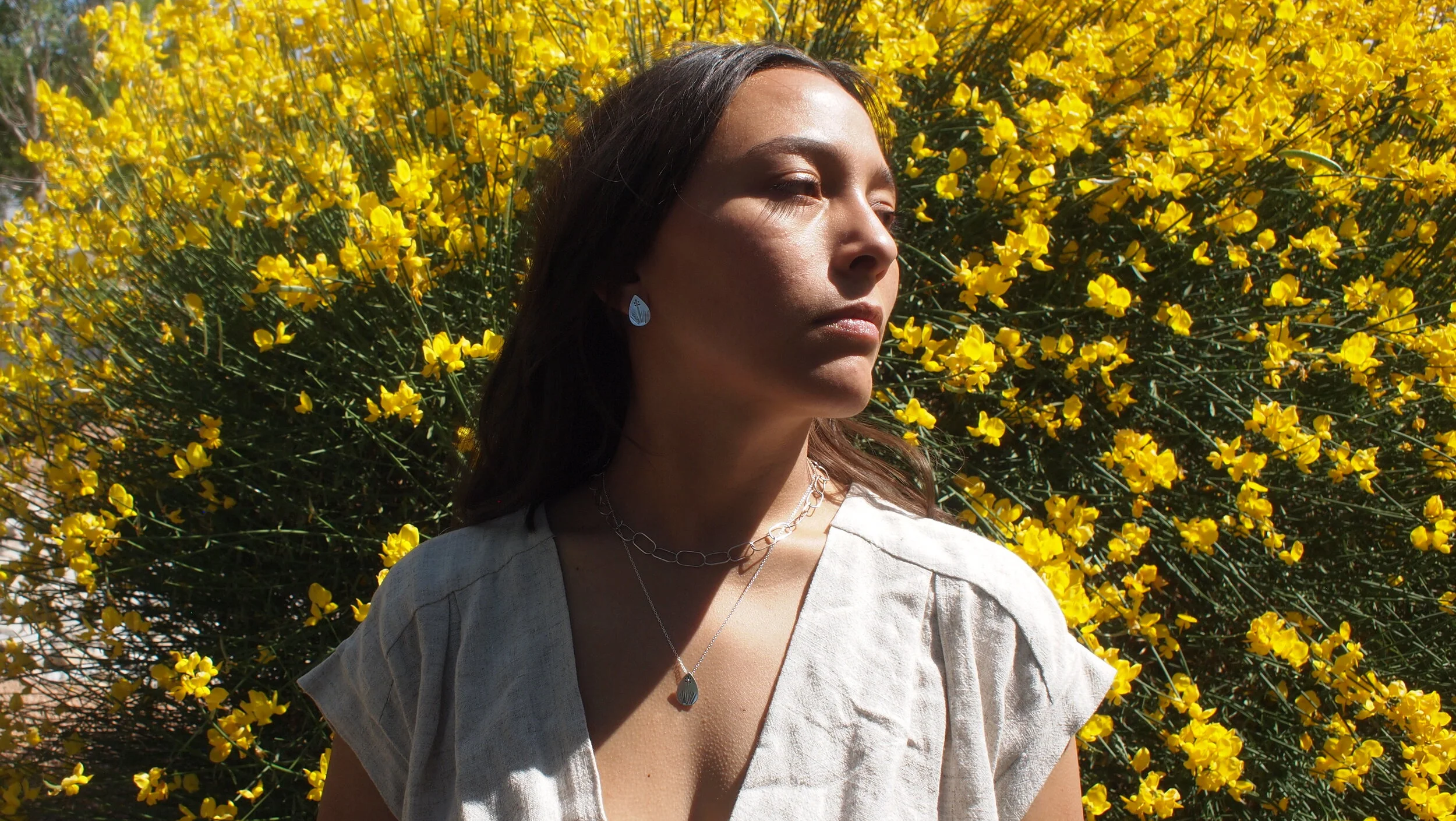 horizontal layered necklaces and earring.JPG