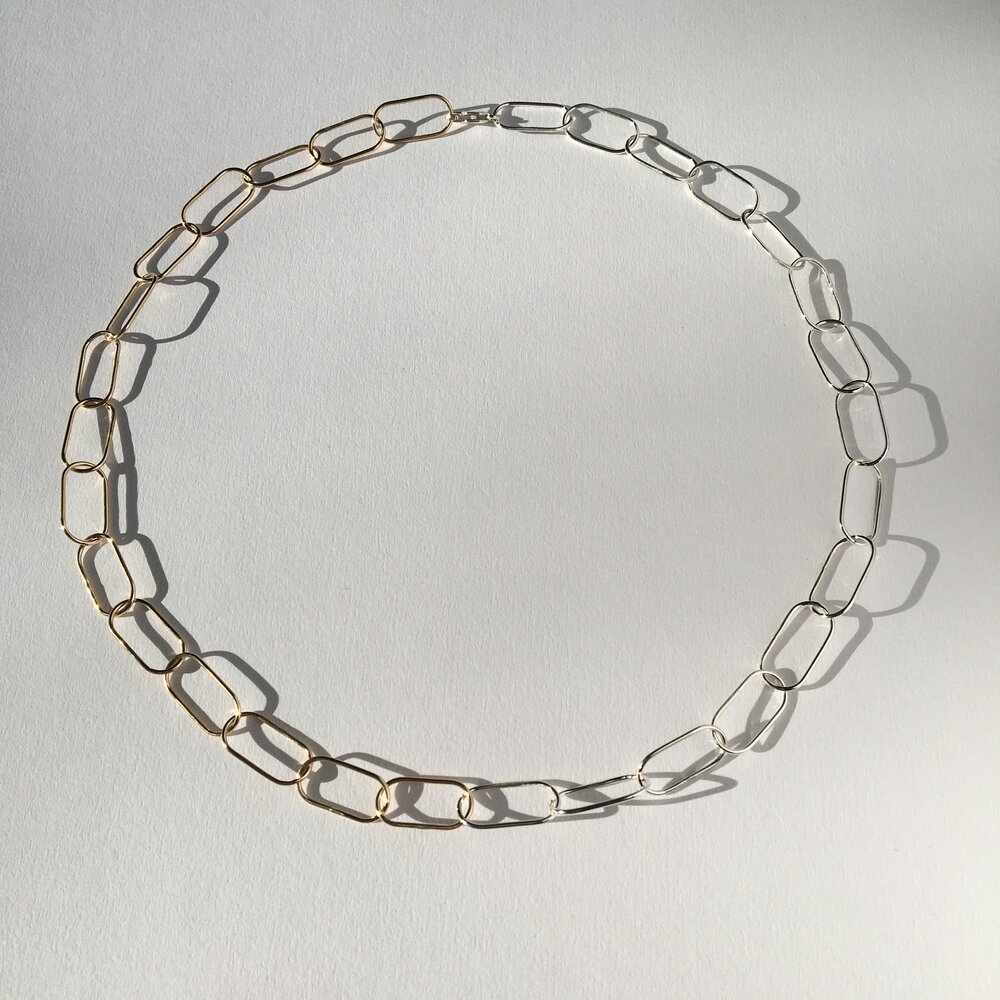 Silver Gabine Chain-Link Choker Necklace - CHARLES & KEITH CA