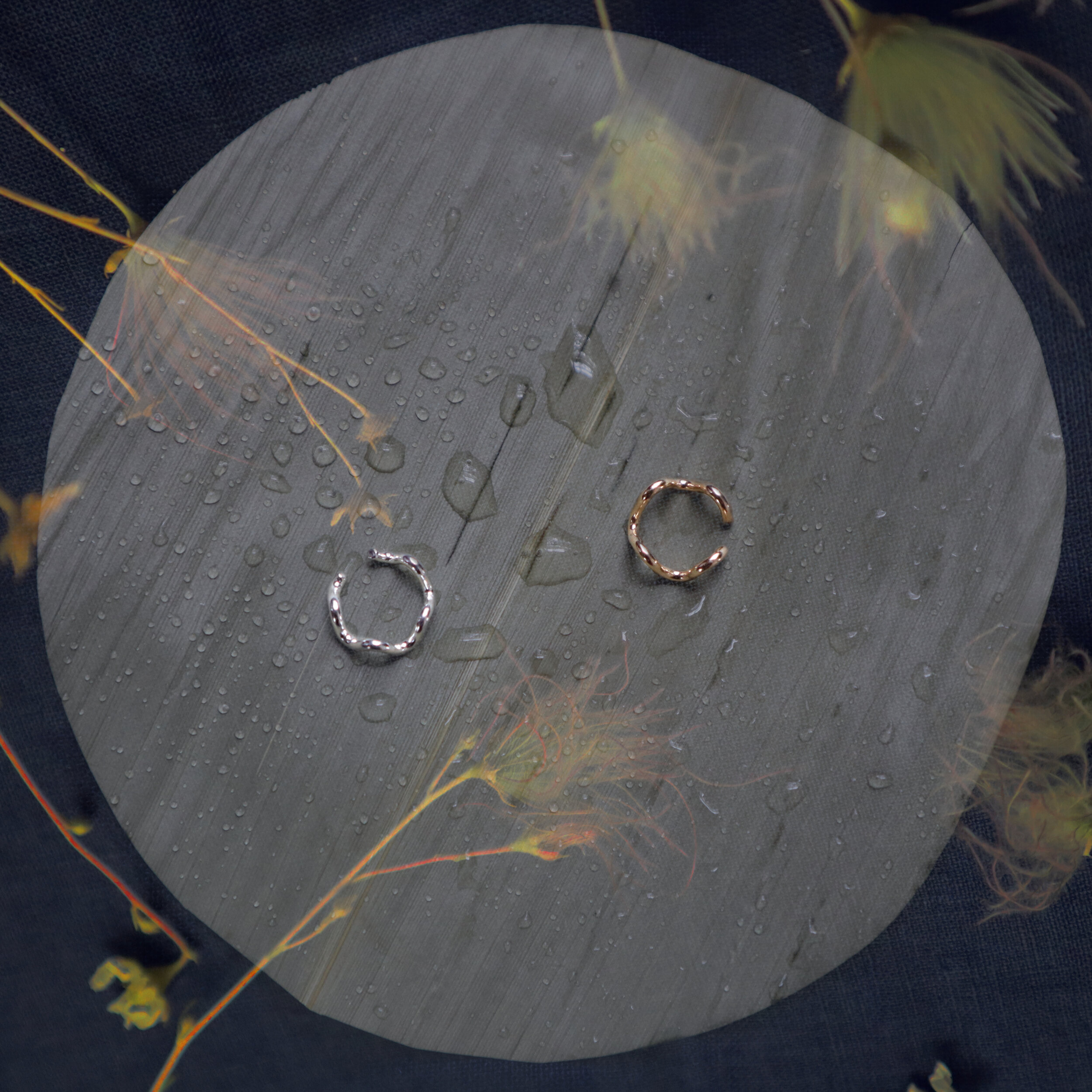 small squiggle ear cuff in silver and gold by Sophie Kissin Jewelry.jpeg