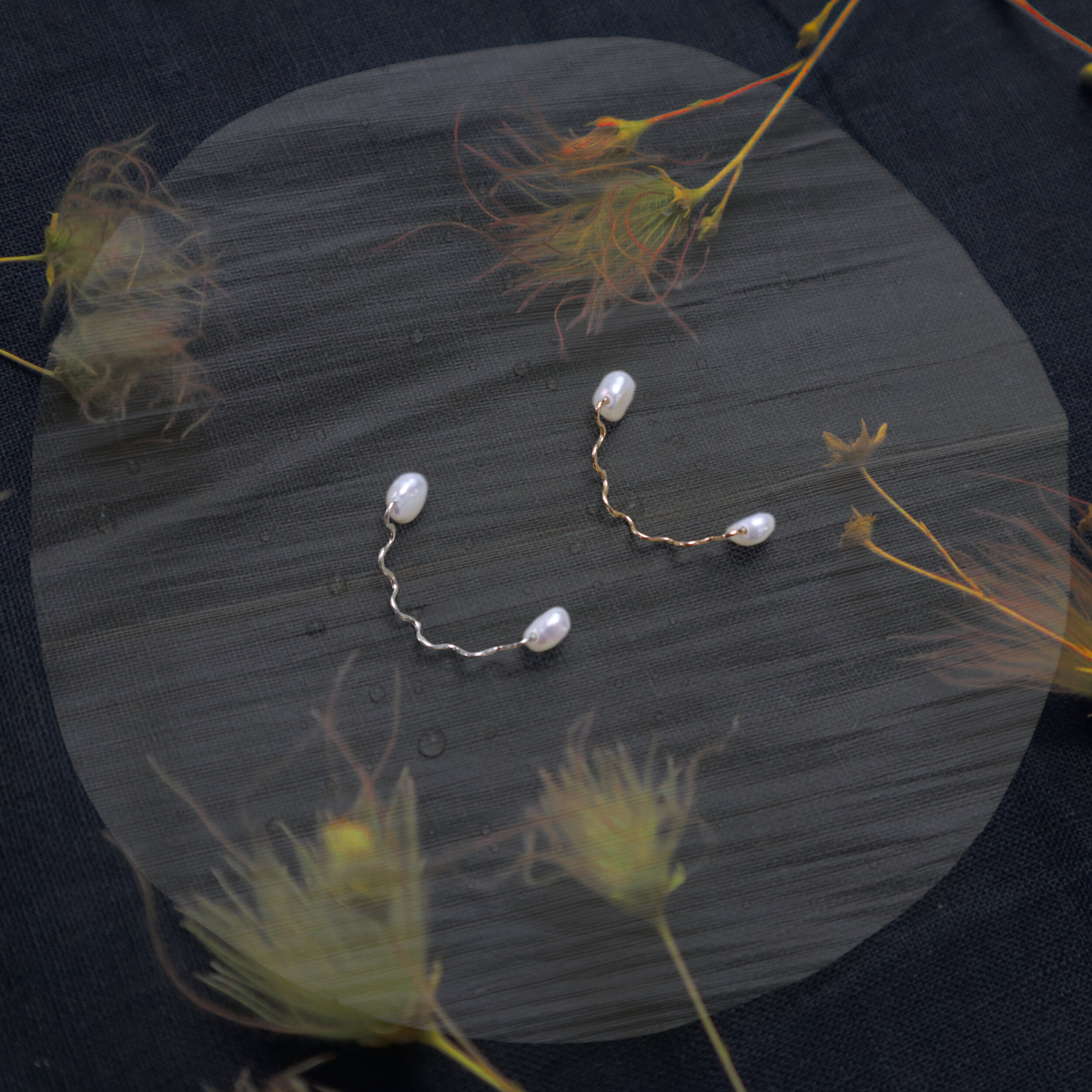 Gossamer Bridge Cuffs worn on the bridge of the nose, 2021