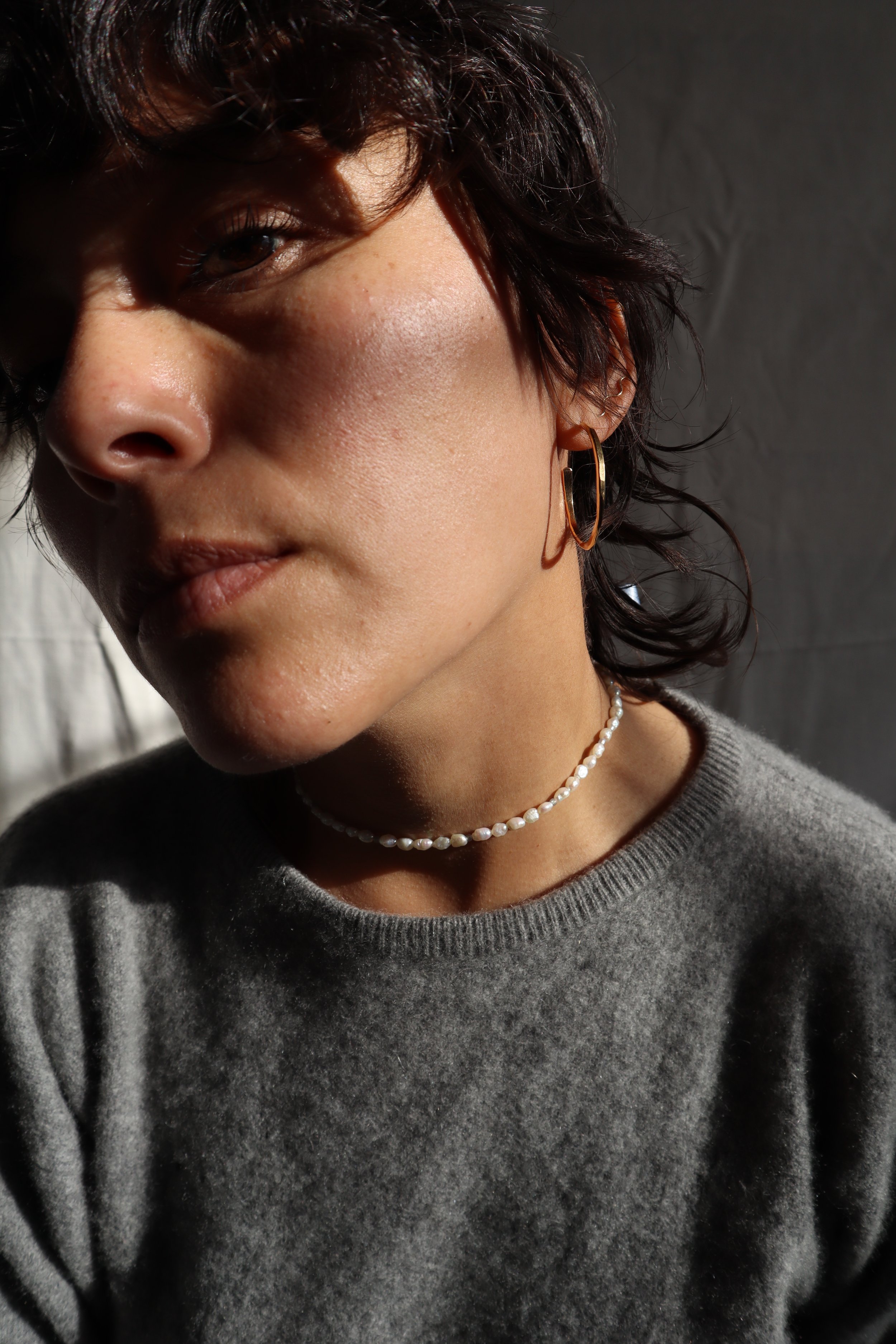 blue ribbon pearl choker Sophie Kissin Jewelry 7.JPG