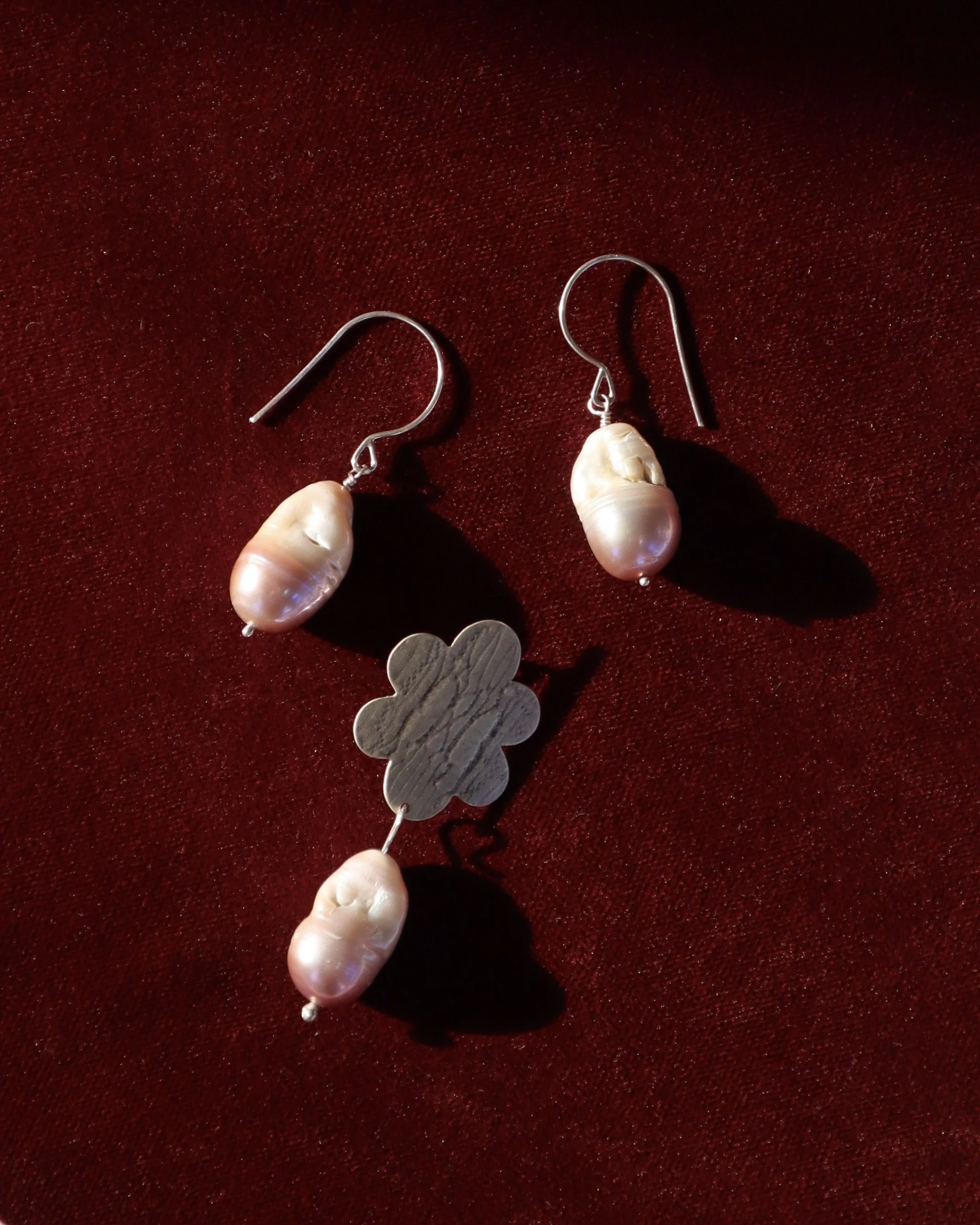 purple pearl dangle earrings Sophie Kissin Jewelry 4.JPG