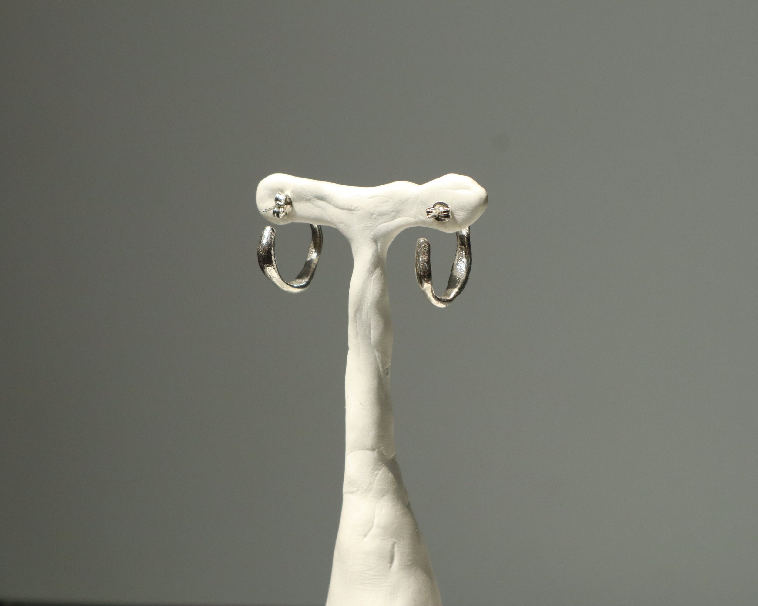 sand cast hoops back 2 Sophie Kissin Jewelry.JPG