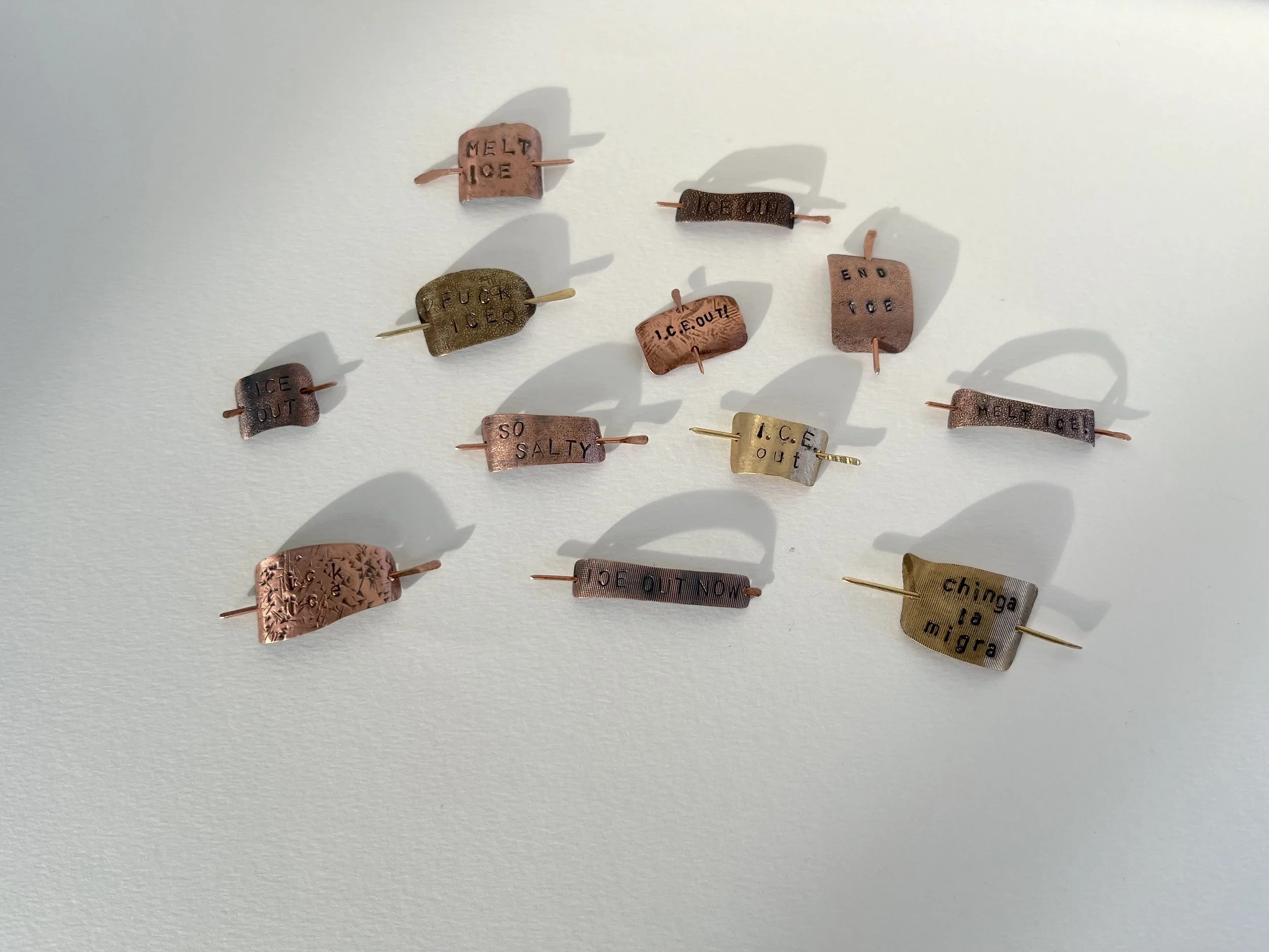 ICE OUT brooch - proceeds to MIRAC