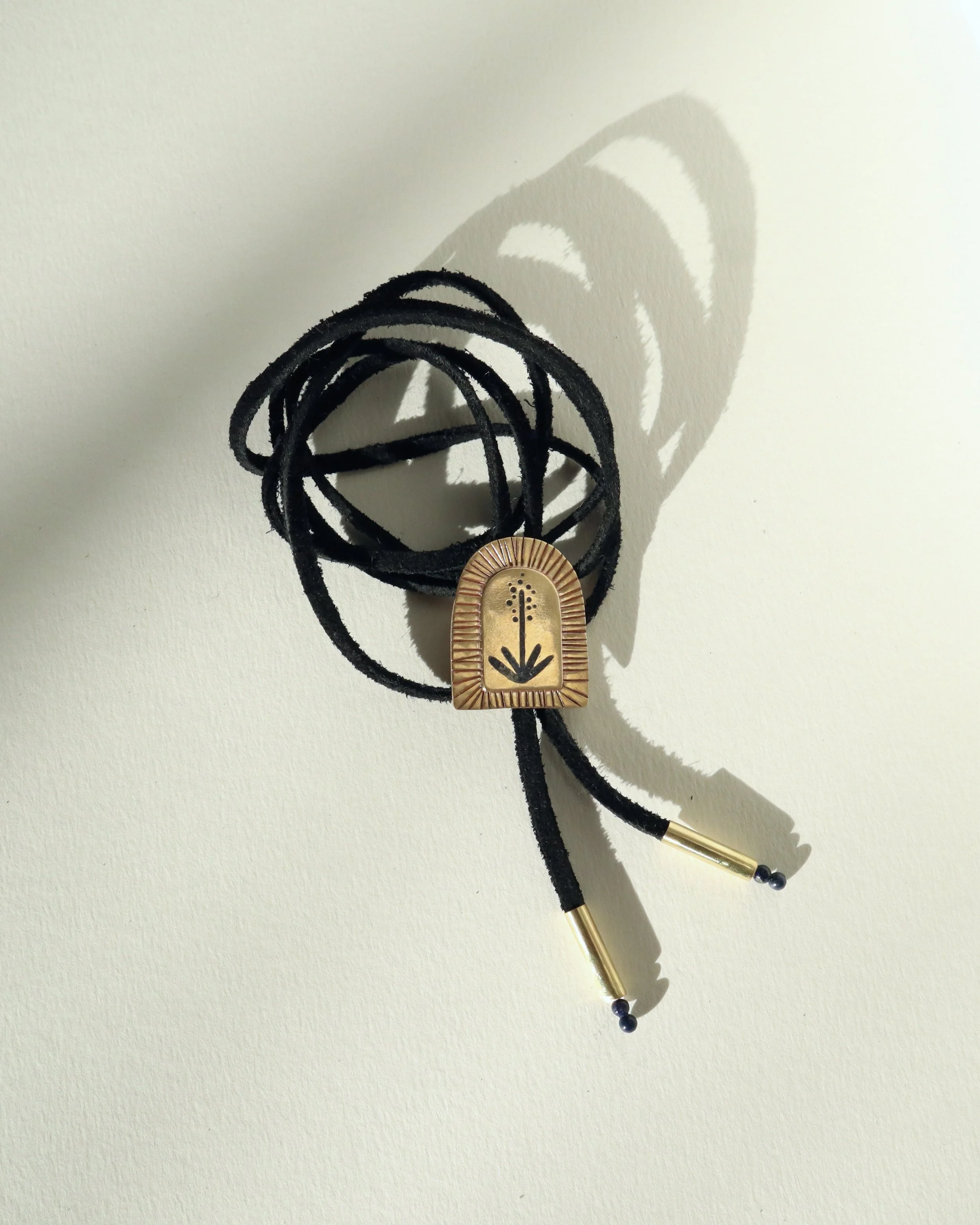 lapis lazuli inlay yucca bolo tie Sophie Kissin Jewelry 3.JPG