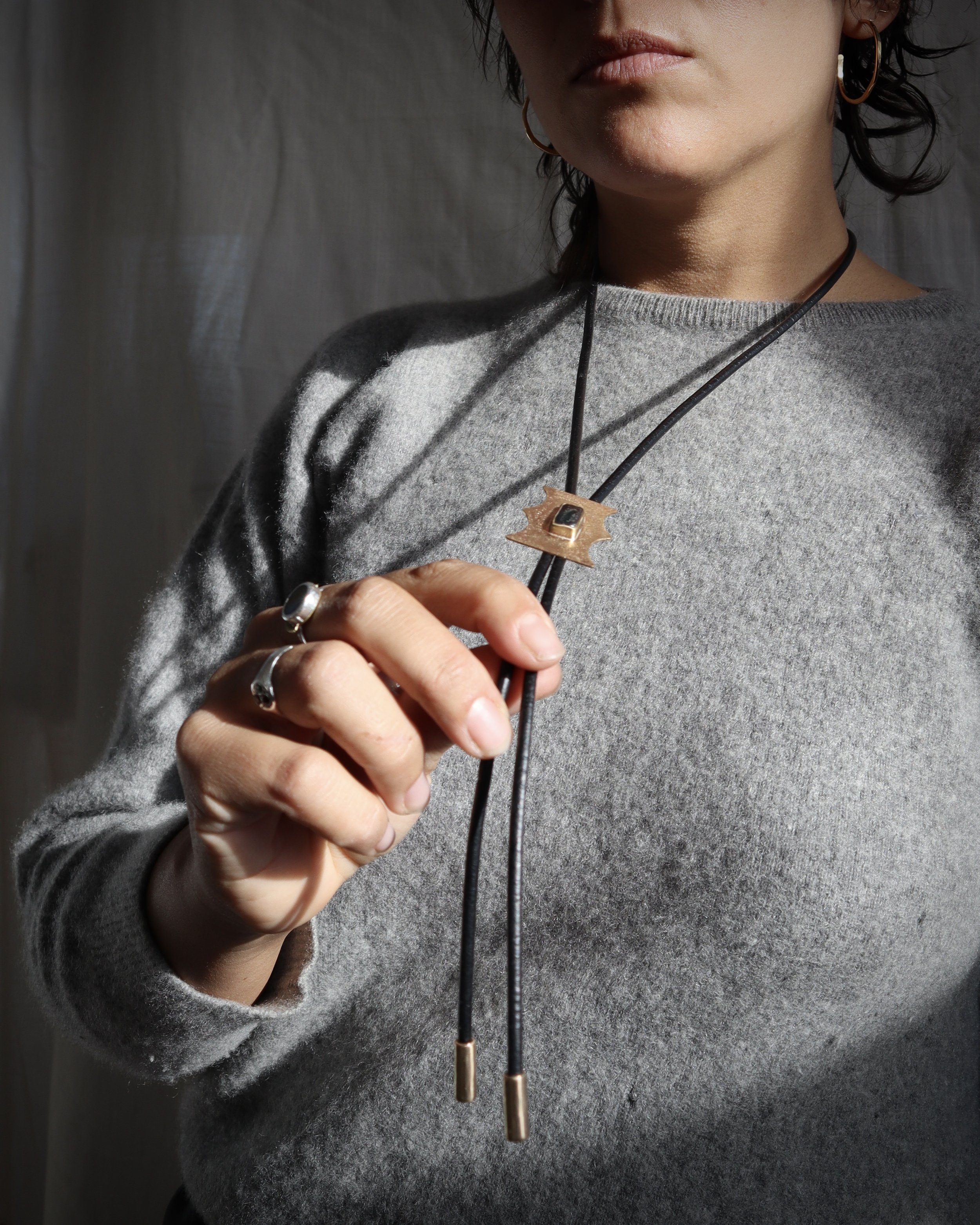 green pearl bolo tie Sophie Kissin Jewelry 6.JPG