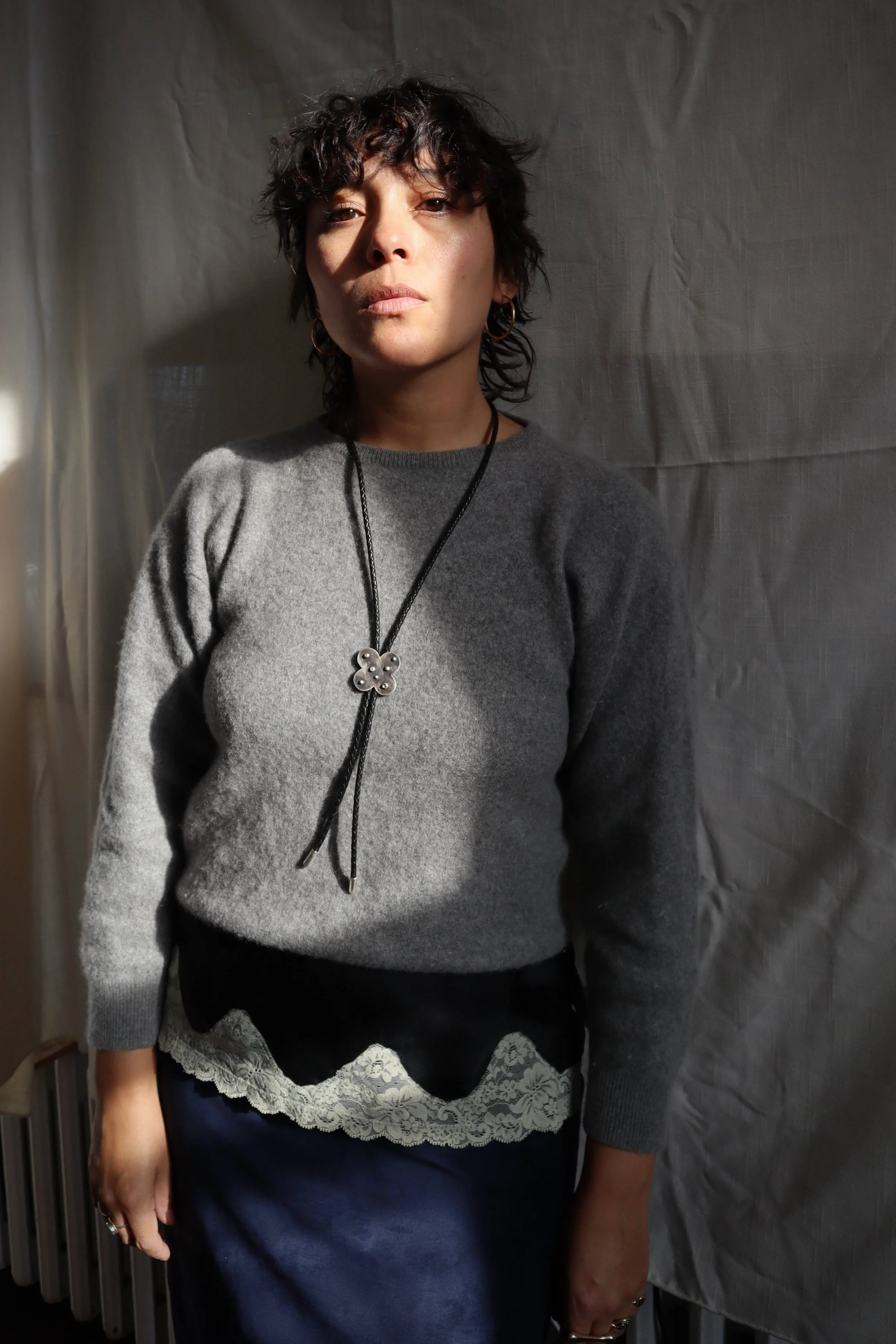 silver citrine quatrefoil bolo Sophie Kissin Jewelry.jpeg