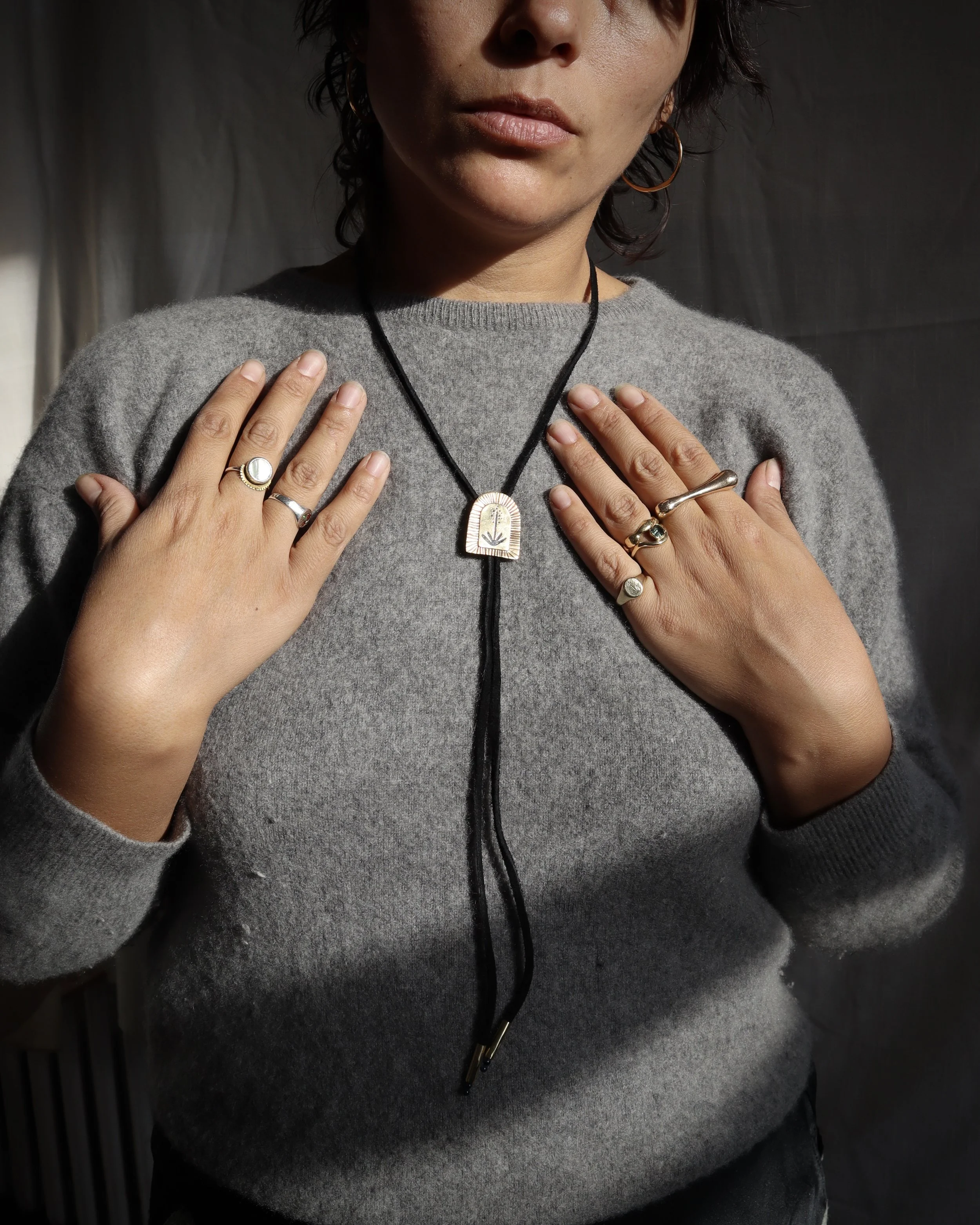 lapis lazuli inlay yucca bolo tie Sophie Kissin Jewelry 4.JPG