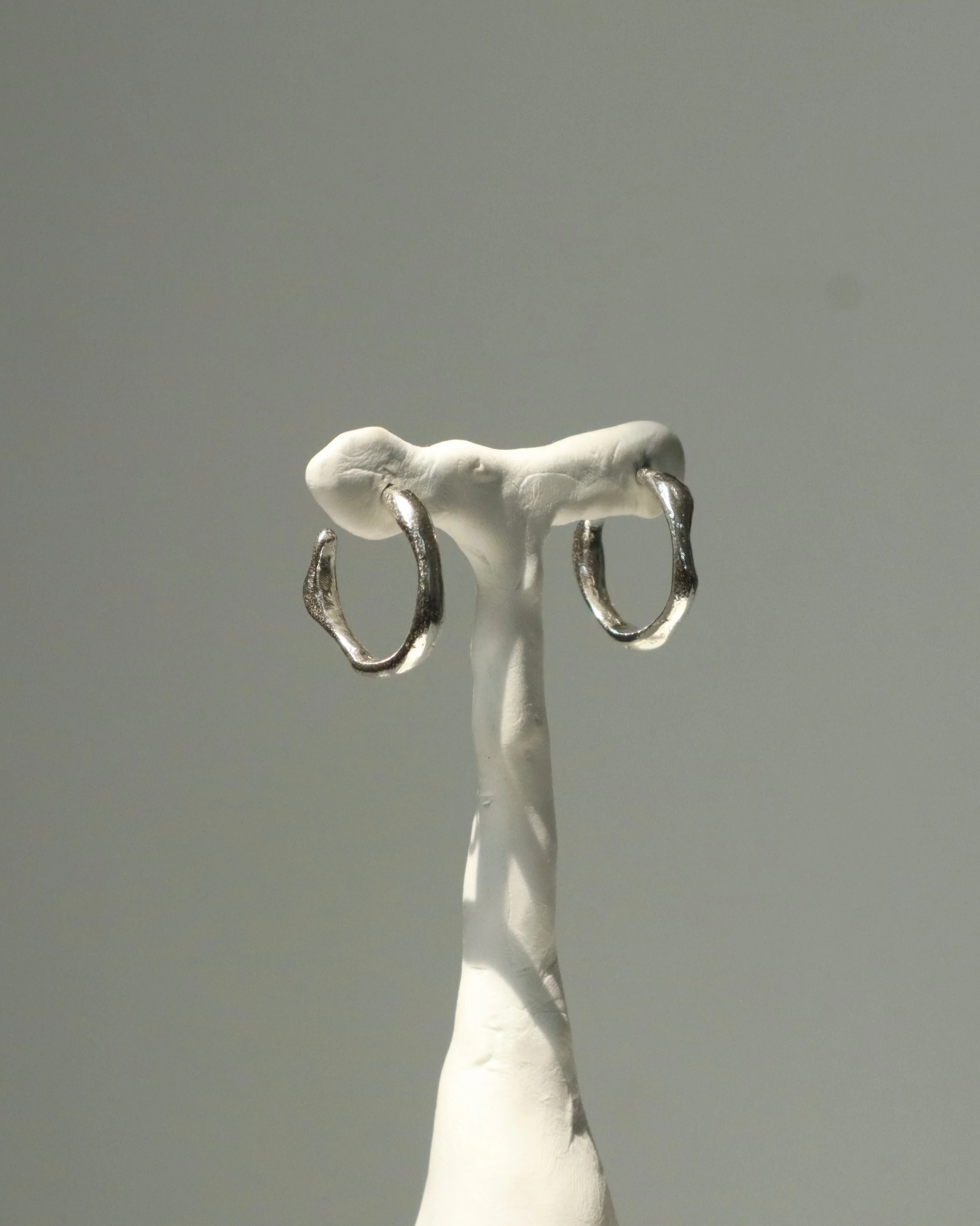 sand cast hoops side 2 Sophie Kissin Jewelry.JPG