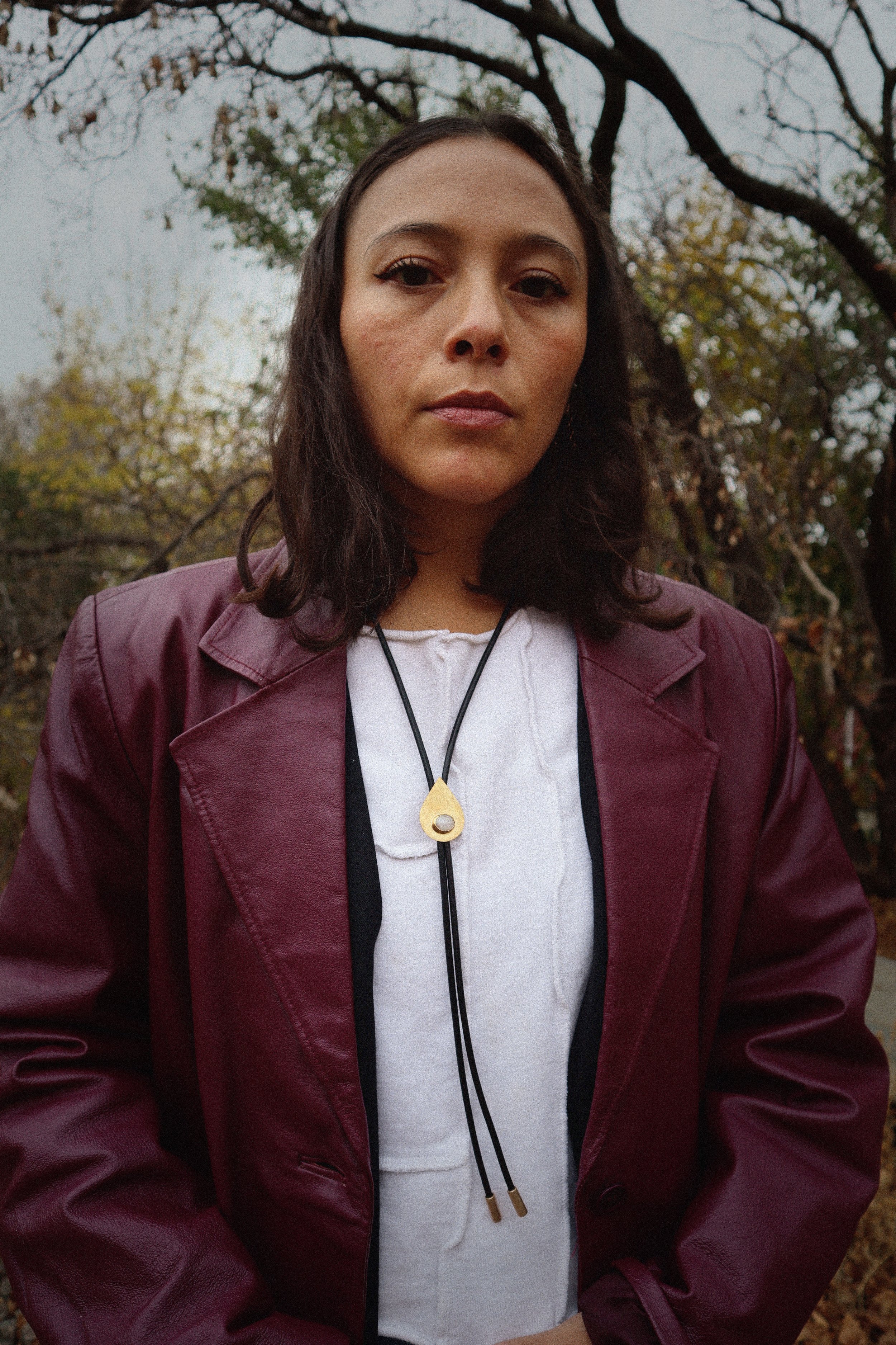 moonstone teardrop bolo tie Sophie Kissin Jewelry film edit.jpeg