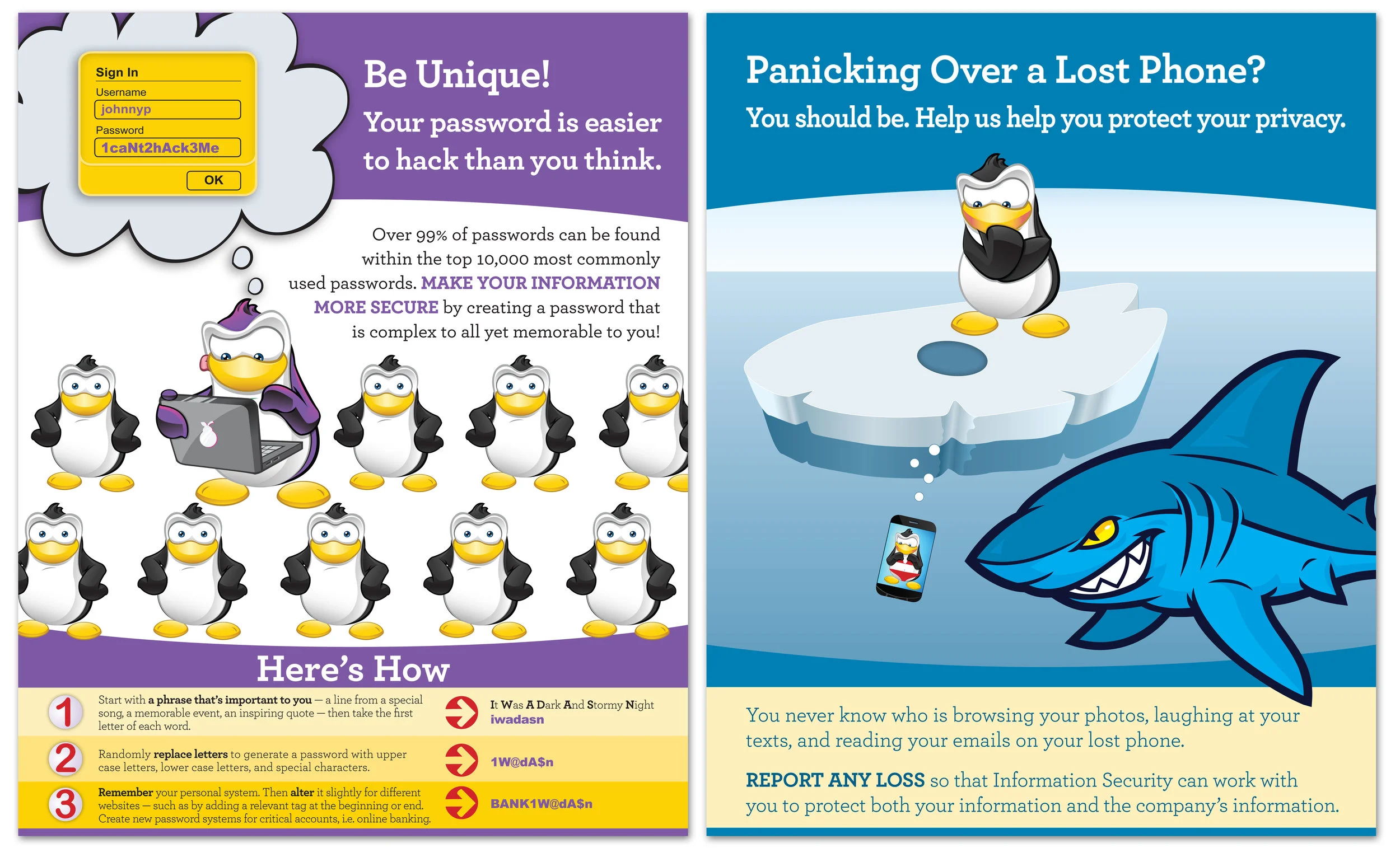 Tech Safety Campaign Posters | Editing & Design