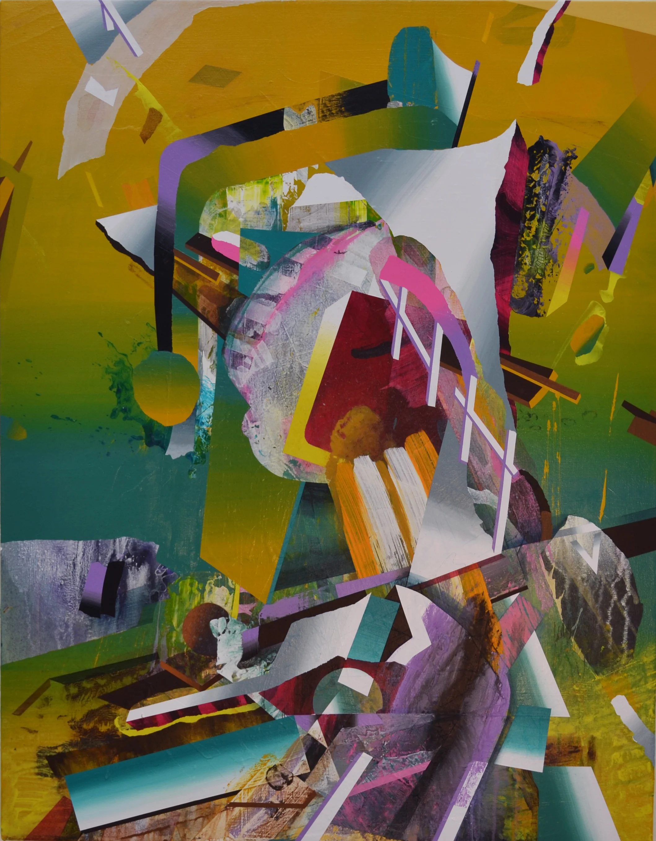 PETULANT SUPPORT 46"x40" acrylic on canvas 2014