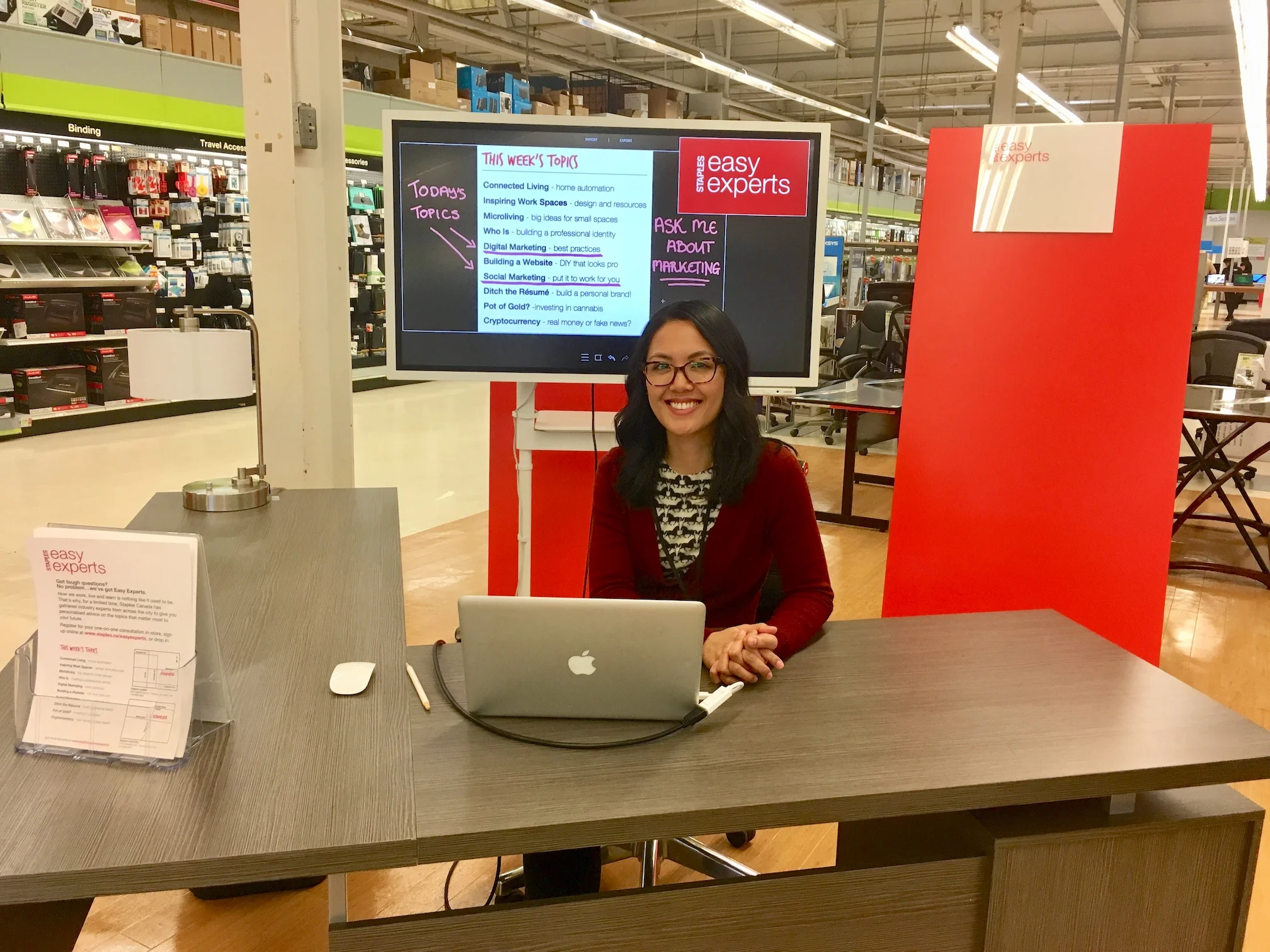 Staples Canada Mary Cruz Marketing