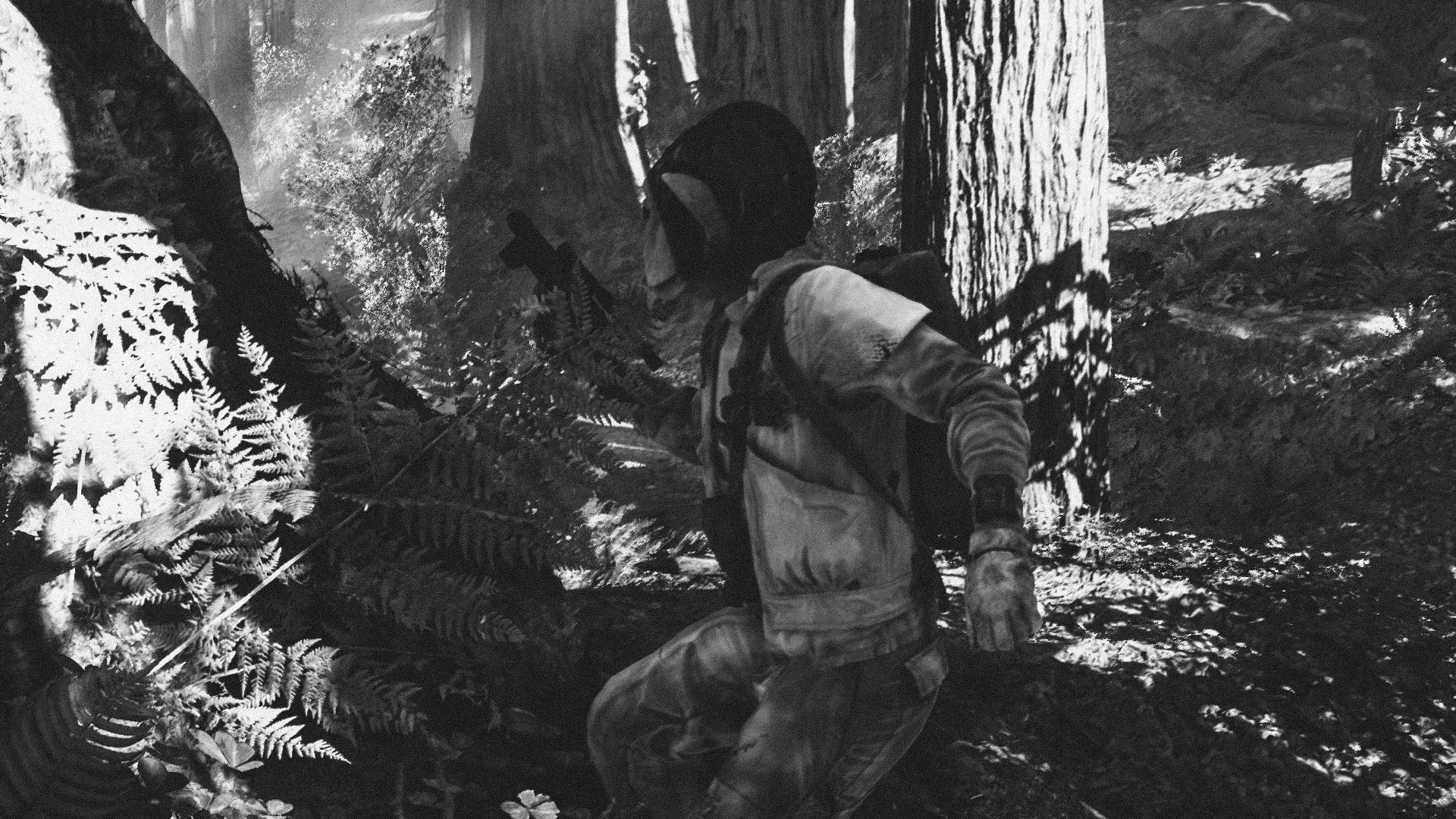 We rushed to the area on a stolen Speeder Bike and it didn't take long for us to receive fire. It was a huge ambush, the Imperial forces had the Rebels surrounded by troops, bikes and walkers, but the Rebels knew how to use the trees and covers for their advantage.