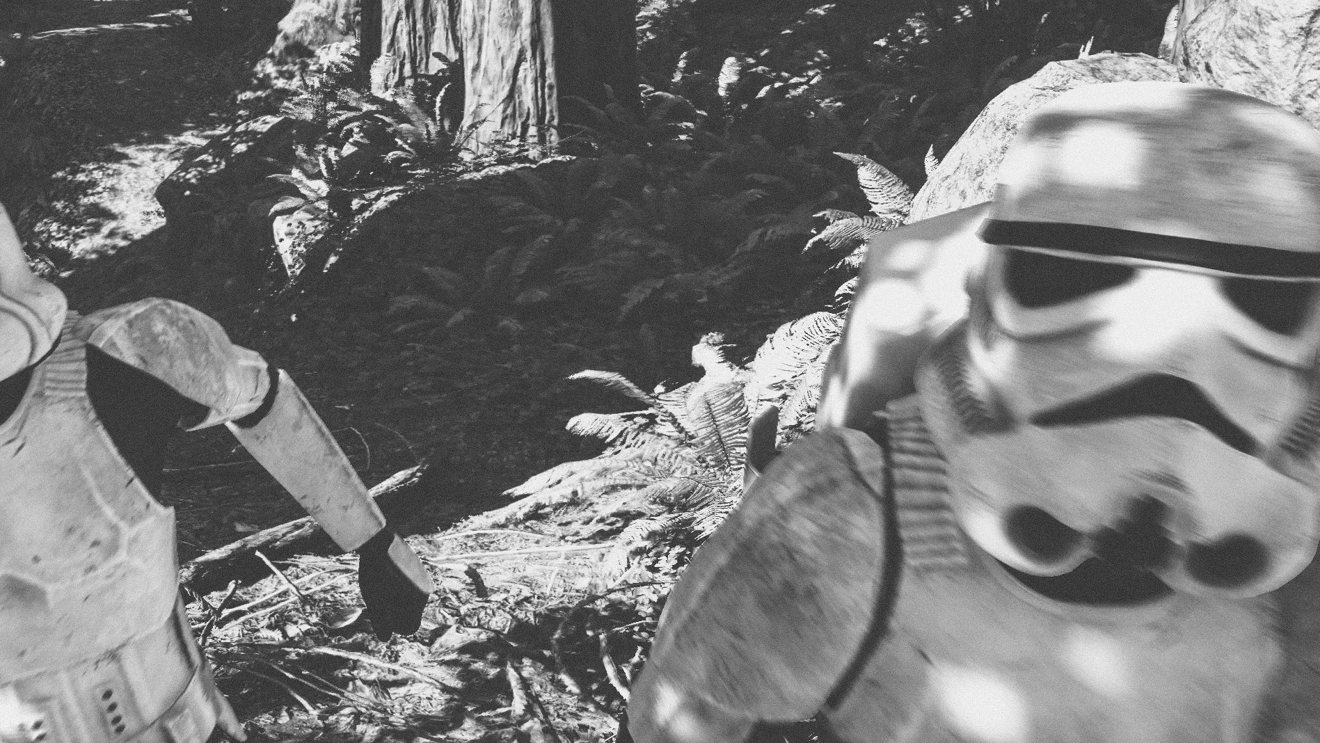 It didn't take very long for me to be surrounded by Imperial troops. I had no idea what would happen next, probably get my head blown off by some hot laser. But the stormtroopers weren't really interested on me, maybe they realised I was an embedded photographer and decided to ignore me.