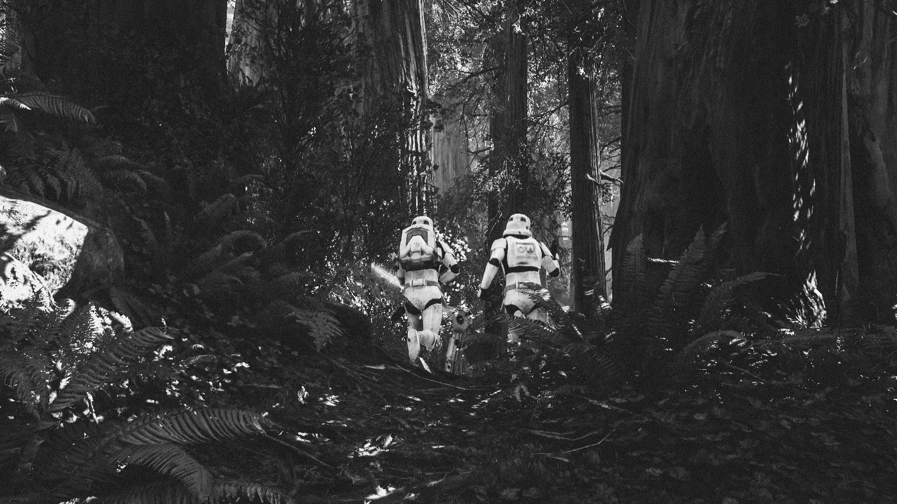 Not that I had many choices, but a nice stormtrooper told me to go back to their base and I could get a transport back. I was in the middle of a massive battle in a very isolated moon, after all.