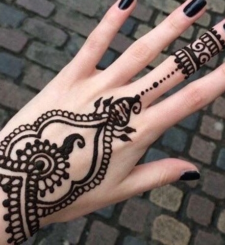 Henna before the paste has come off.jpg