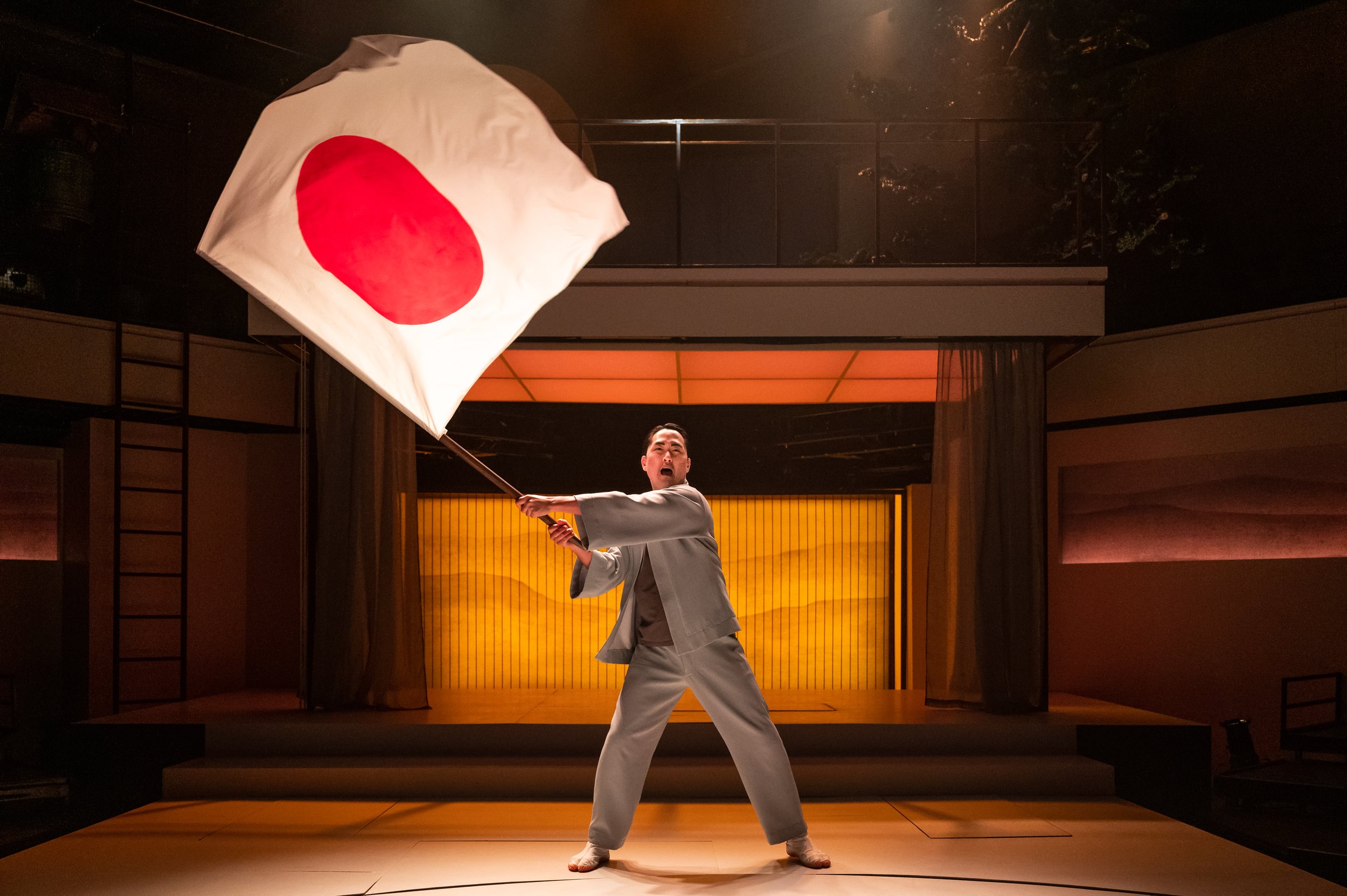 1.	Daniel May (Kayama) in Pacific Overtures at Signature Theatre. Photo by Daniel Rader.jpg