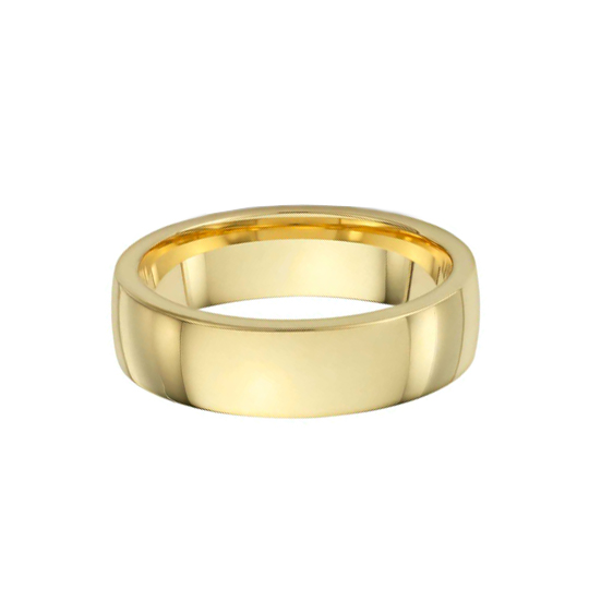 6mm Band in Yellow Gold