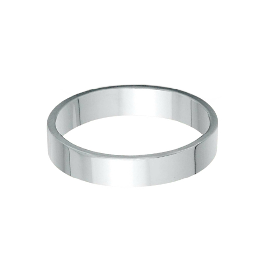 Flat Band (4mm) in Platinum