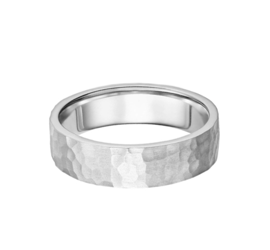 Matte Hammered 6mm Band