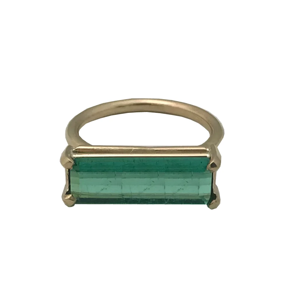 Tourmaline Rectangle Ring