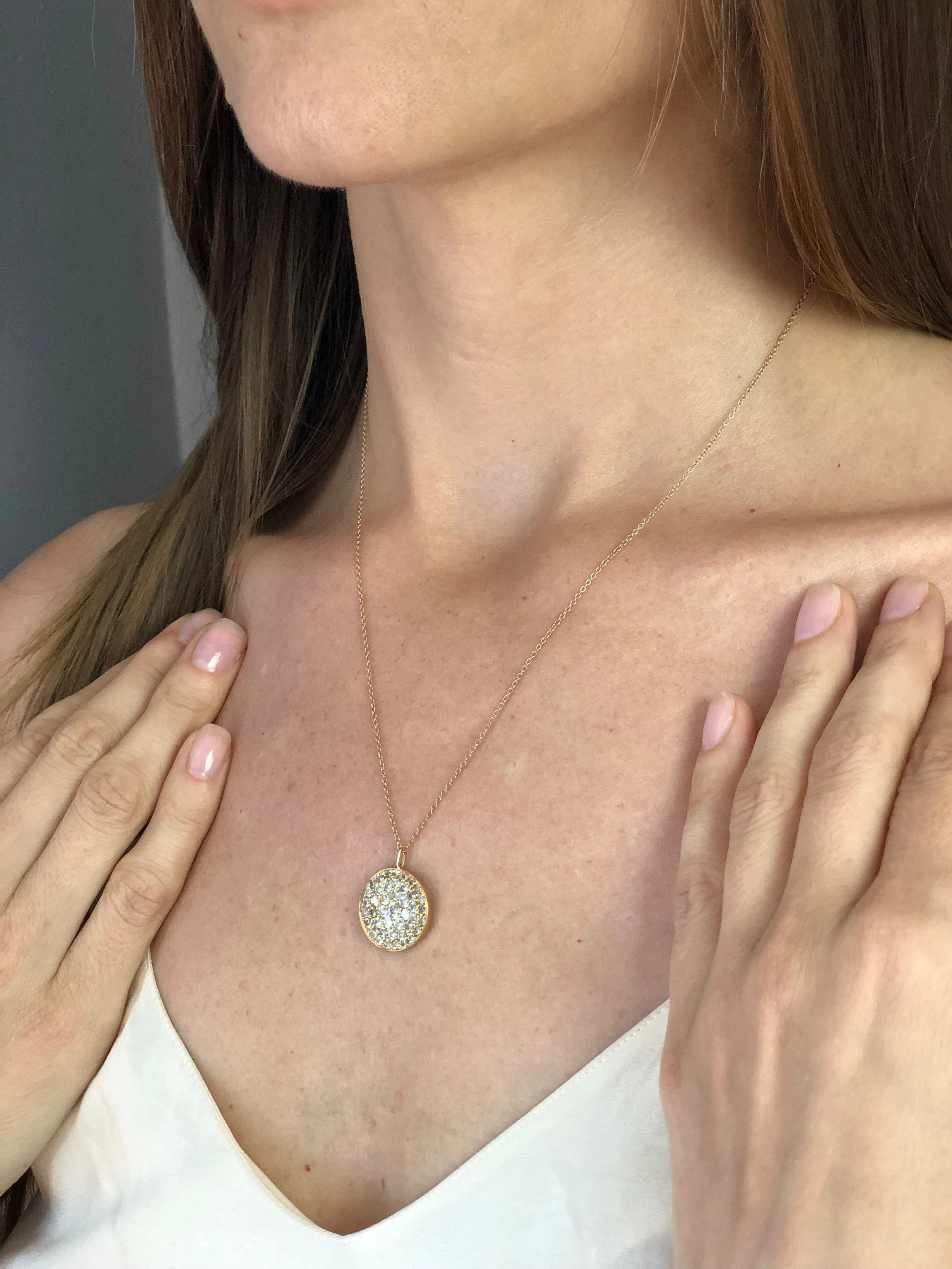 Diamond Pave Celestial Target Disc Necklace Large YG.JPG