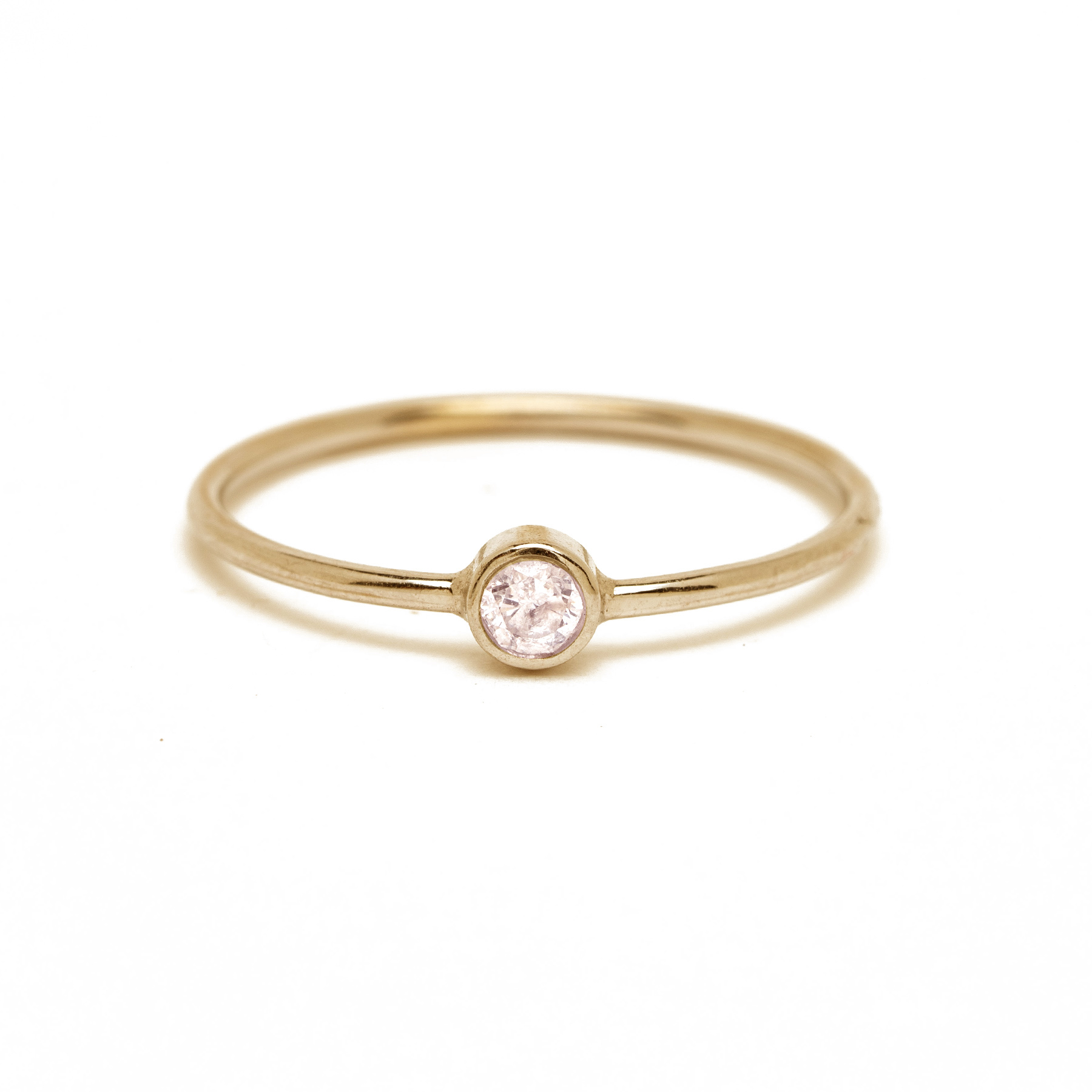 Simple Diamond Stacker Ring YG Front.jpg