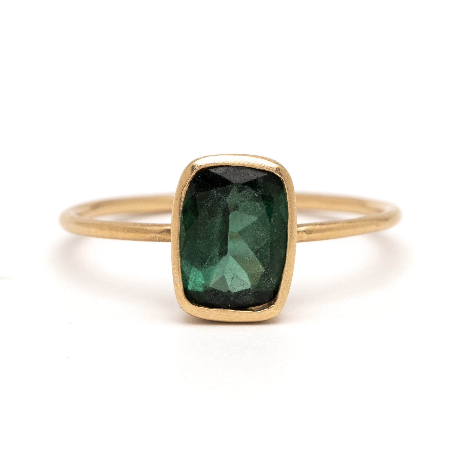 Green Tourmaline On Thin Band