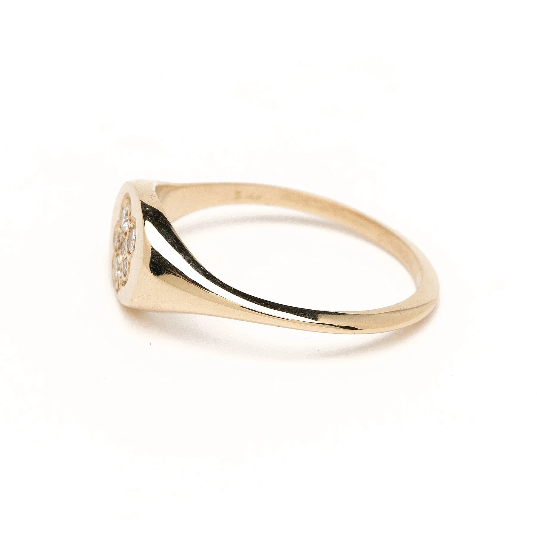 Cloud Signet Single Cloud XSmall Diamond Ring YG Side.jpg