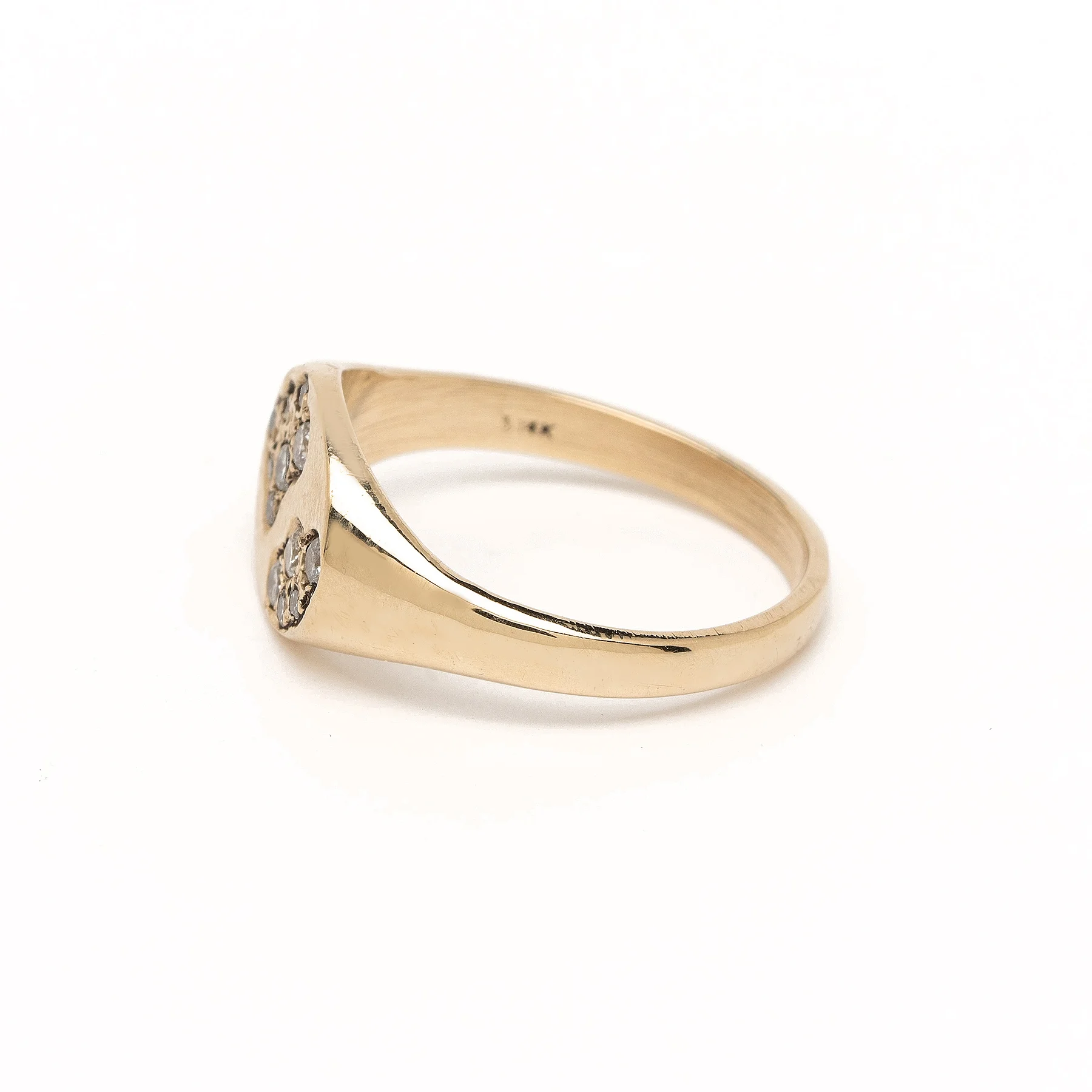 Cloud Signet Small Diamond Ring YG Side.jpg