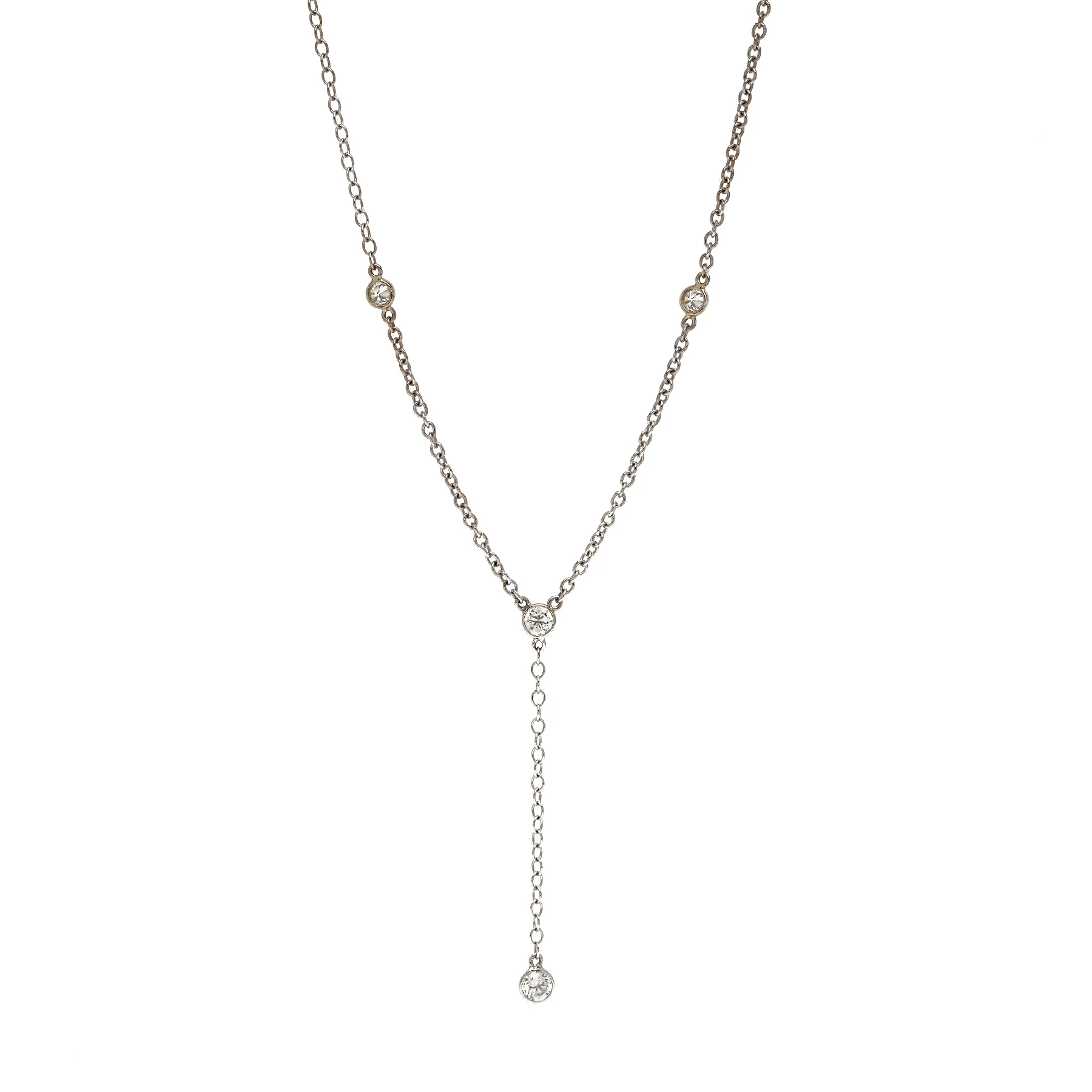 Diamond Y Necklace Small