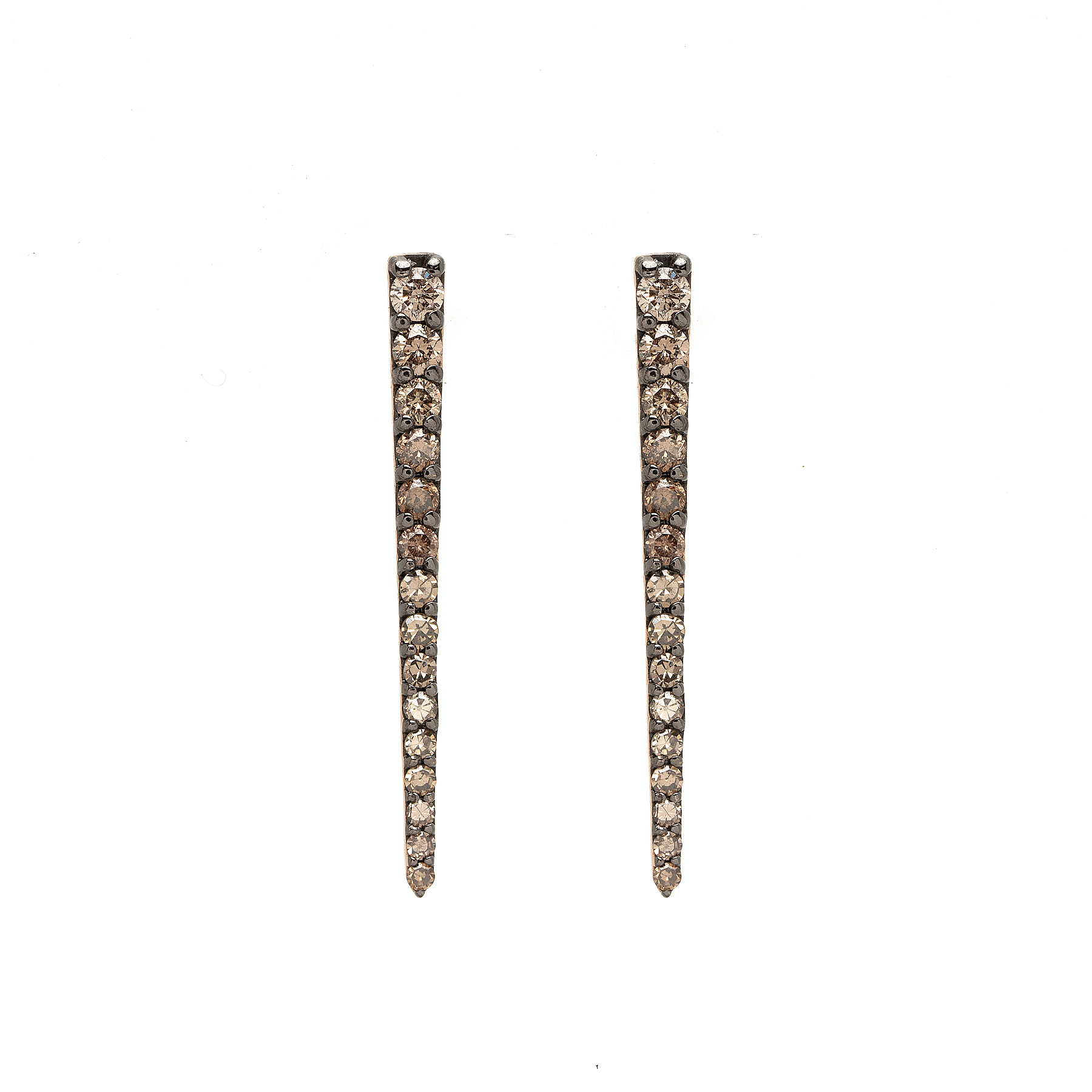Champagne Diamond Dagger Studs