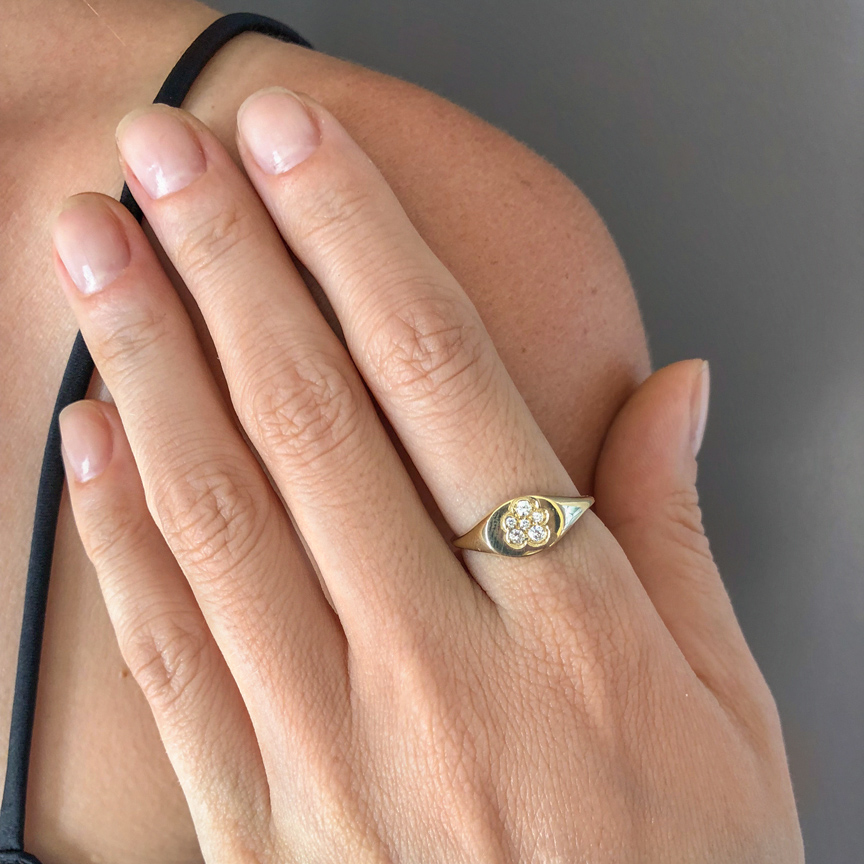 Cloud Diamond XSmall Signet Ring.JPG